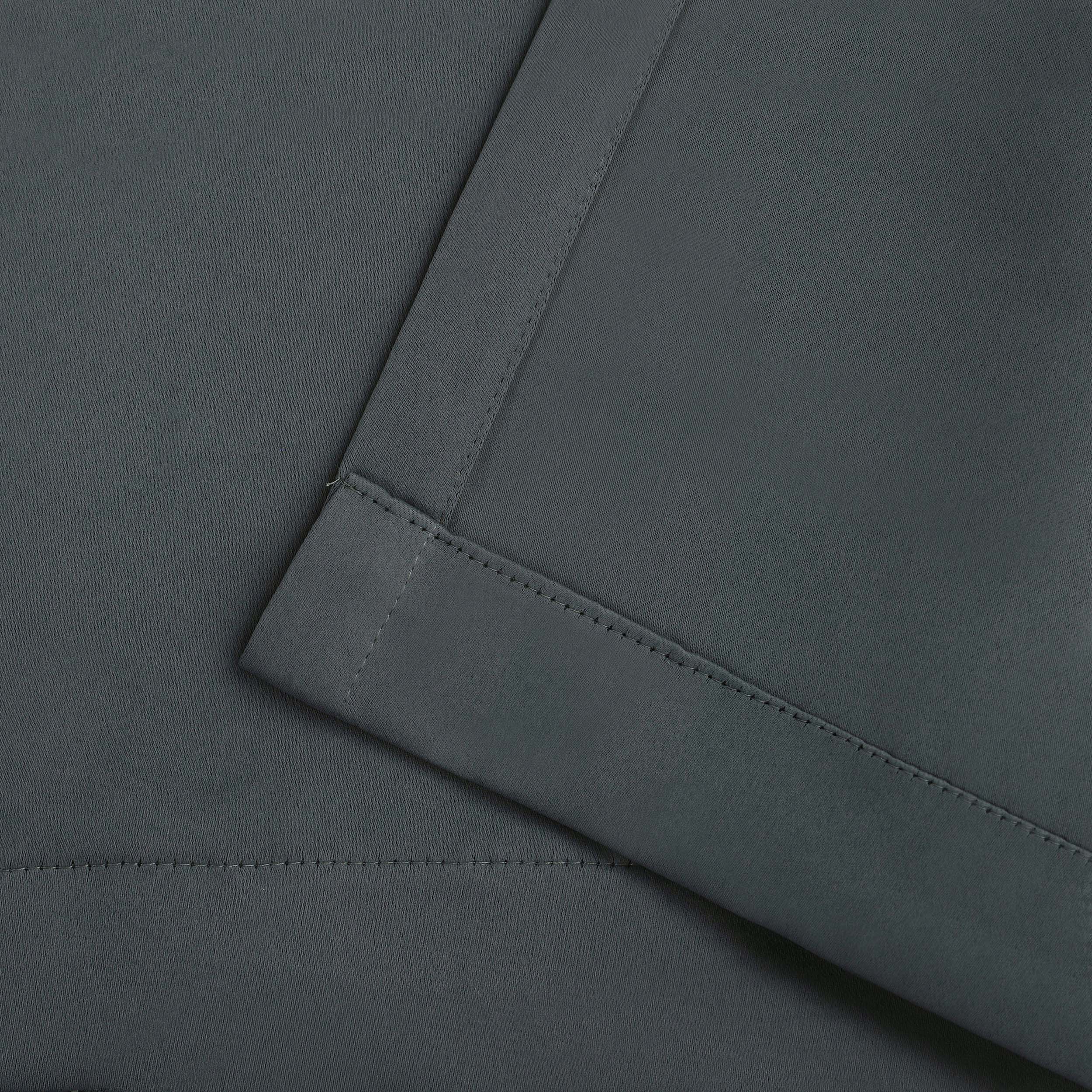 Solid Classic Modern Grommet Blackout Curtain Set - Blue Nile Mills