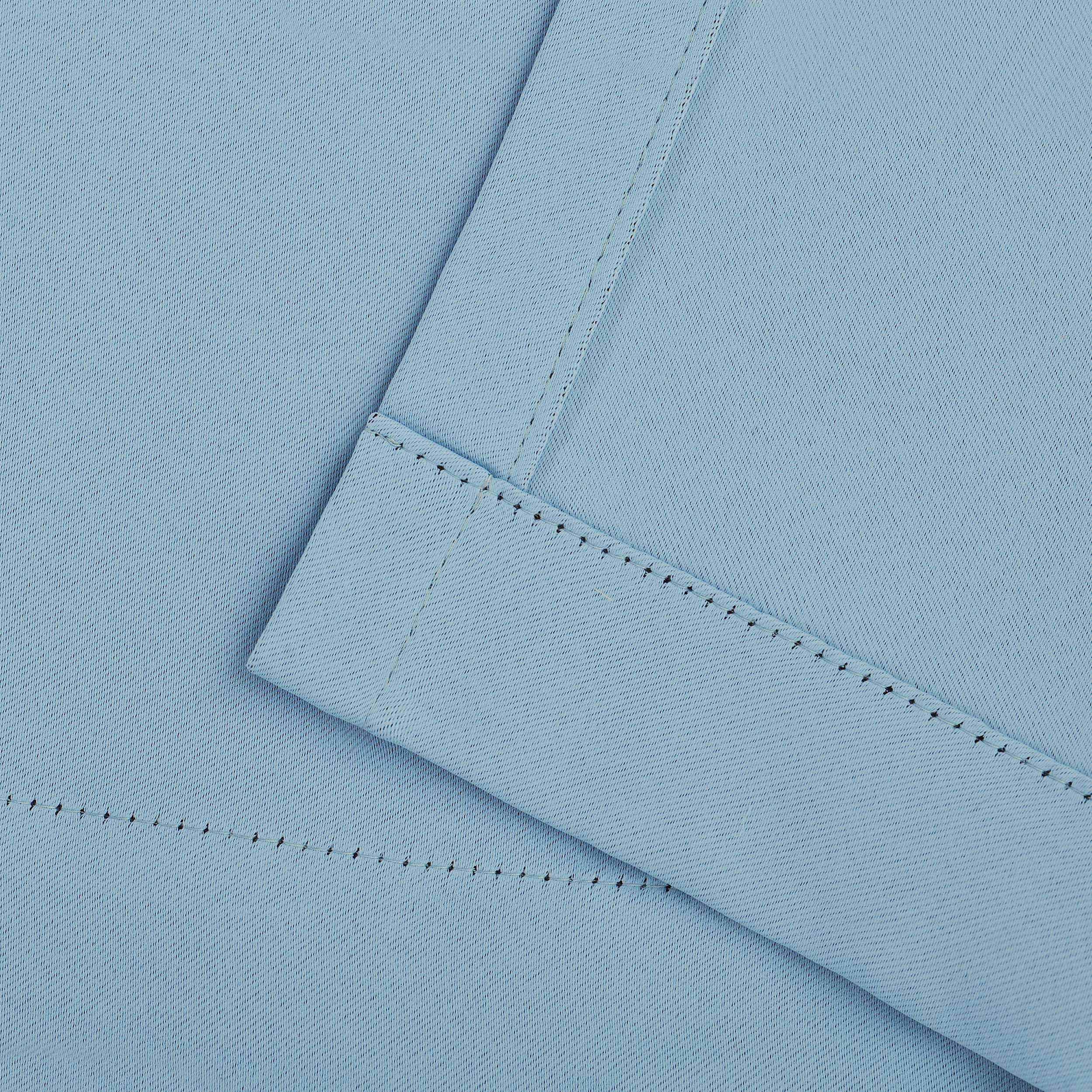 Solid Classic Modern Grommet Blackout Curtain Set - Blue Nile Mills