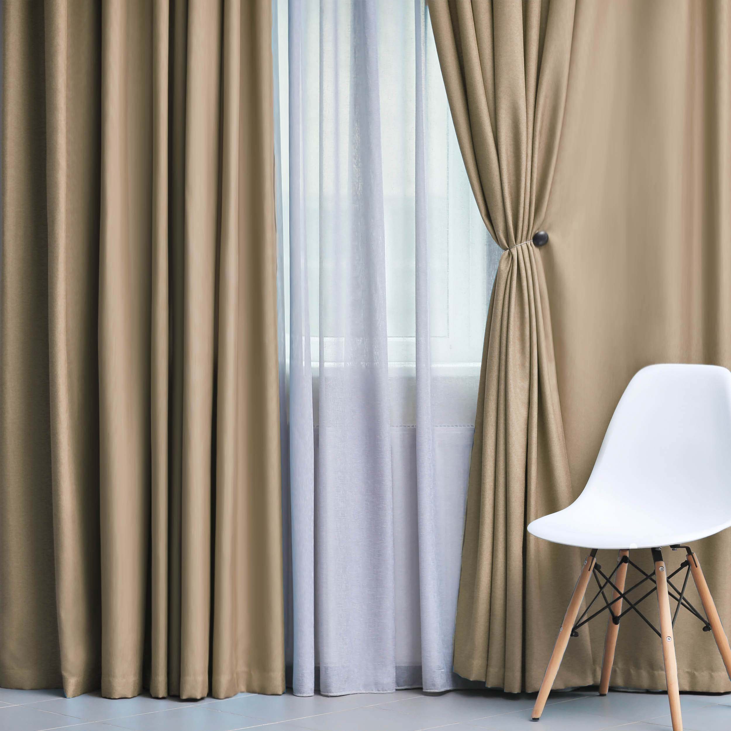 Solid Classic Modern Grommet Blackout Curtain Set - Blue Nile Mills