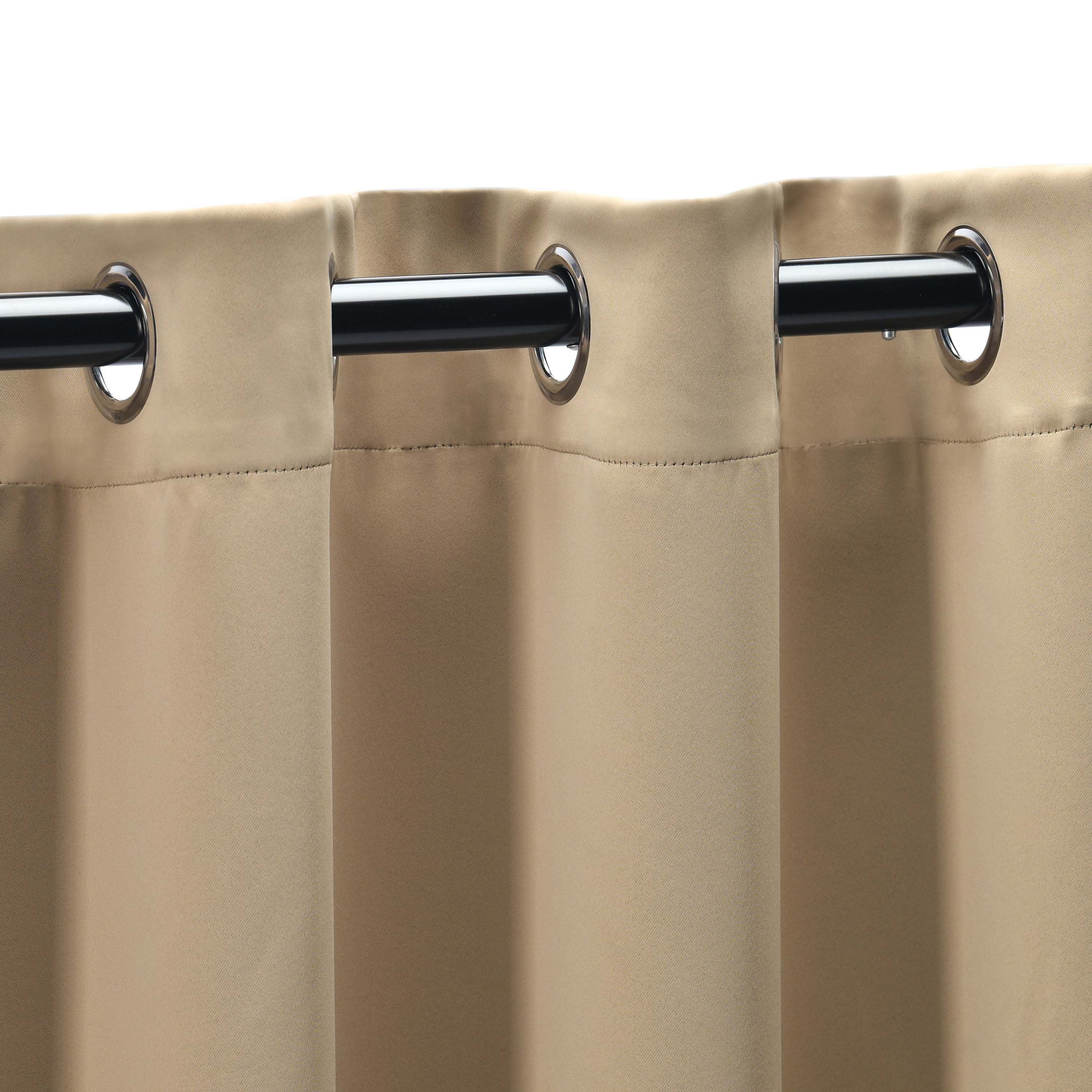 Solid Classic Modern Grommet Blackout Curtain Set - Blue Nile Mills