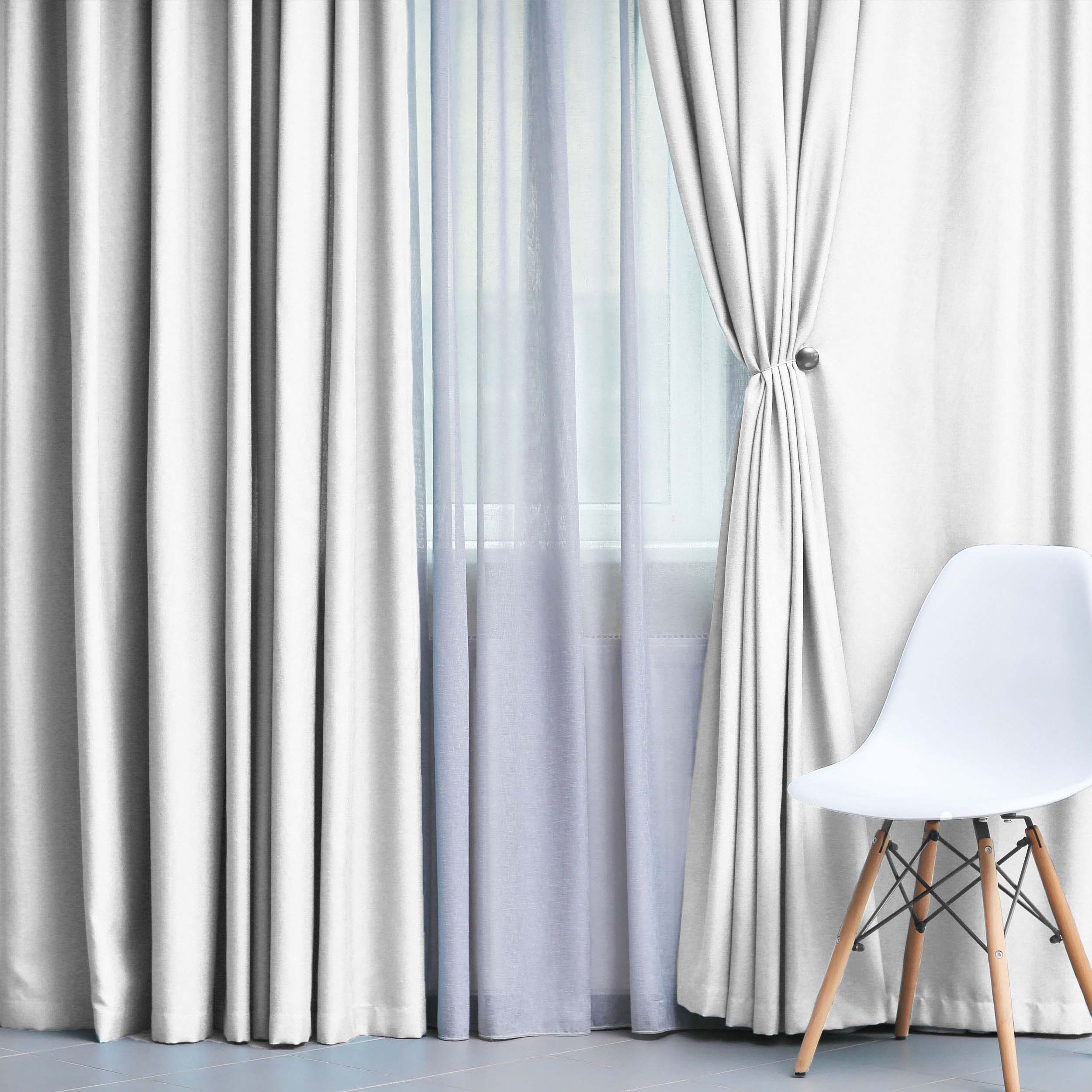 Solid Classic Modern Grommet Blackout Curtain Set - Blue Nile Mills