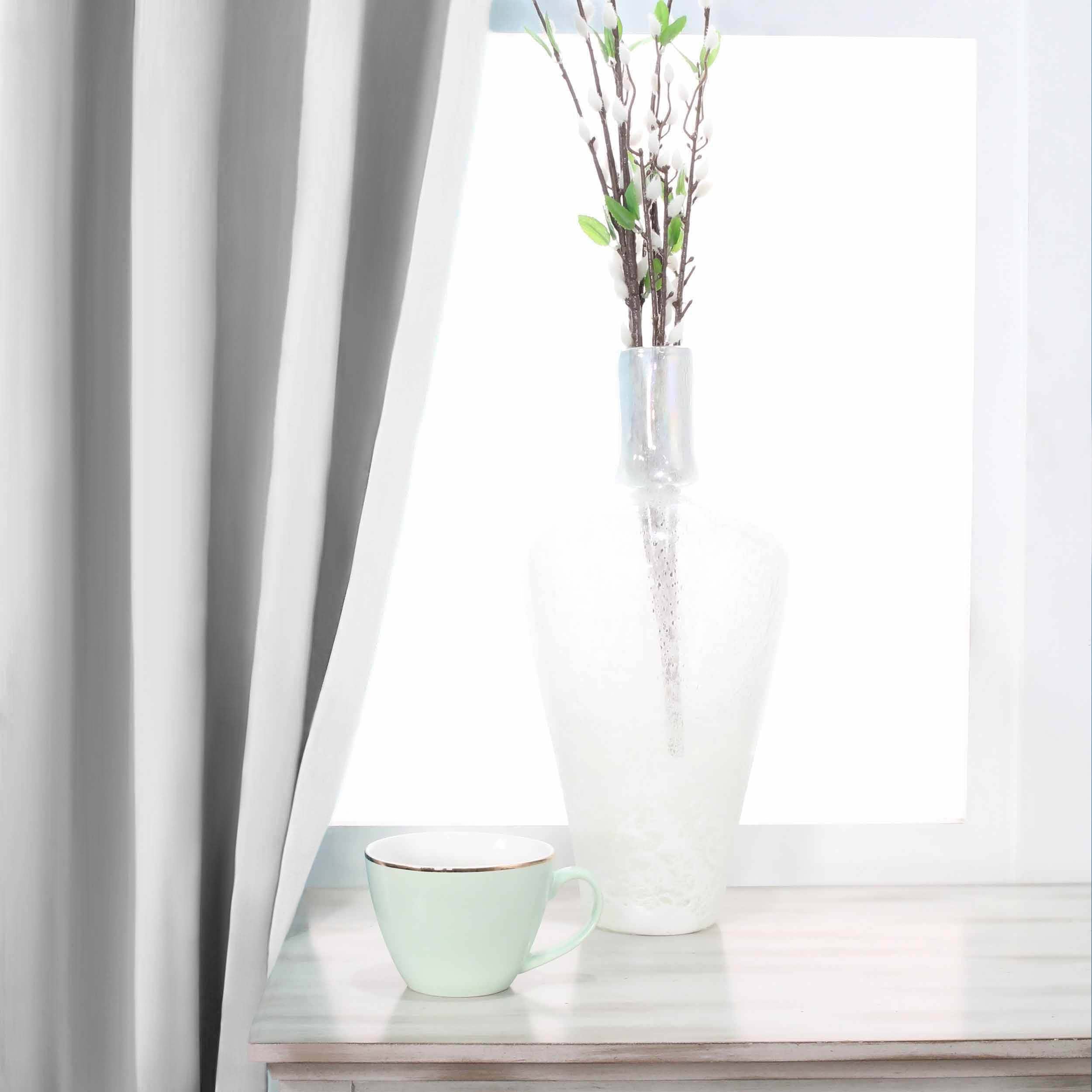 Solid Classic Modern Grommet Blackout Curtain Set - Blue Nile Mills