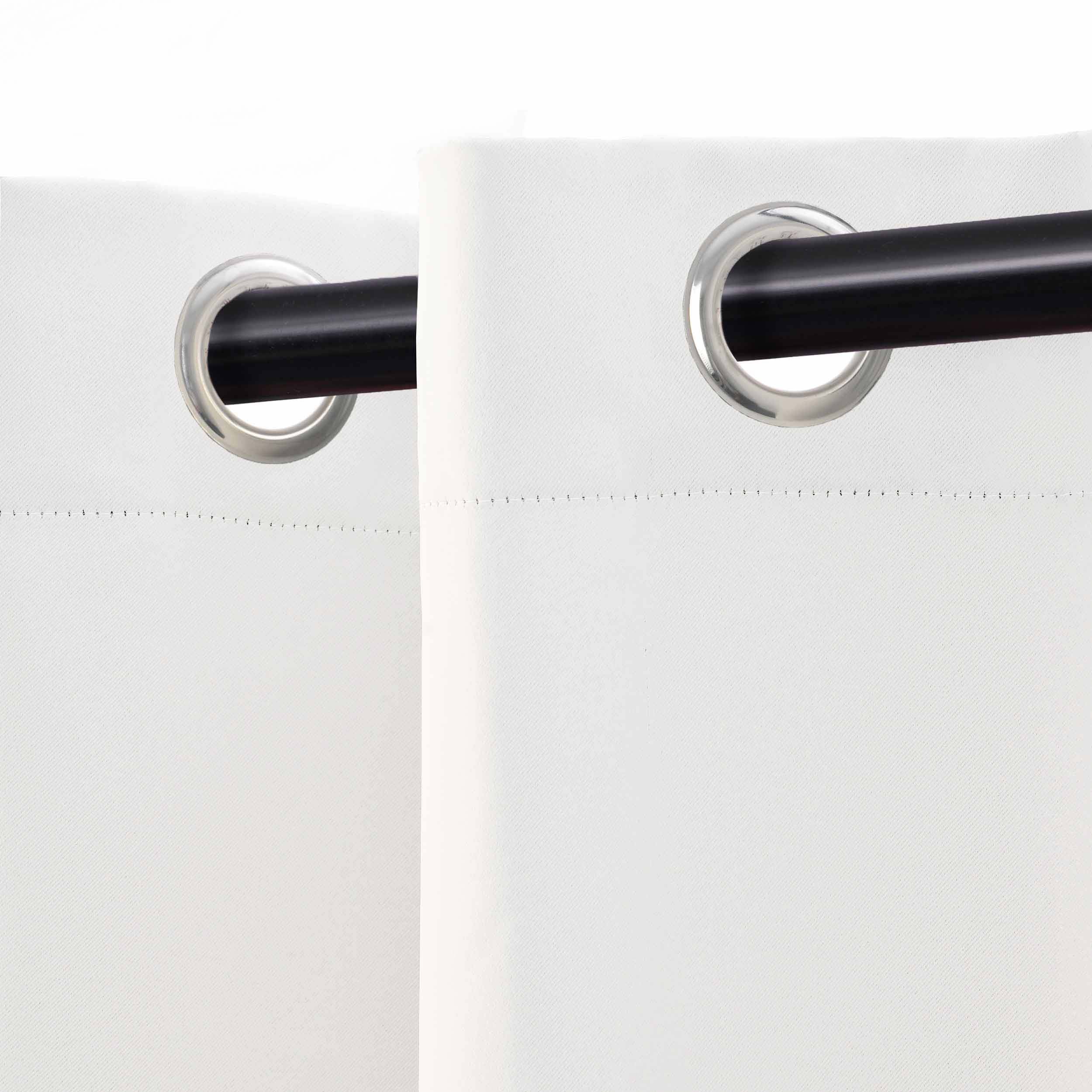 Solid Classic Modern Grommet Blackout Curtain Set - Blue Nile Mills