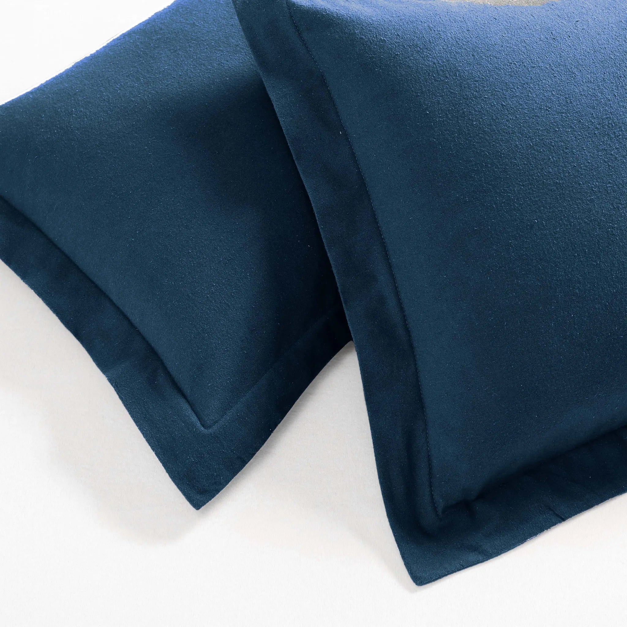 Solid Cotton Flannel Duvet Cover Set - Blue Nile Mills