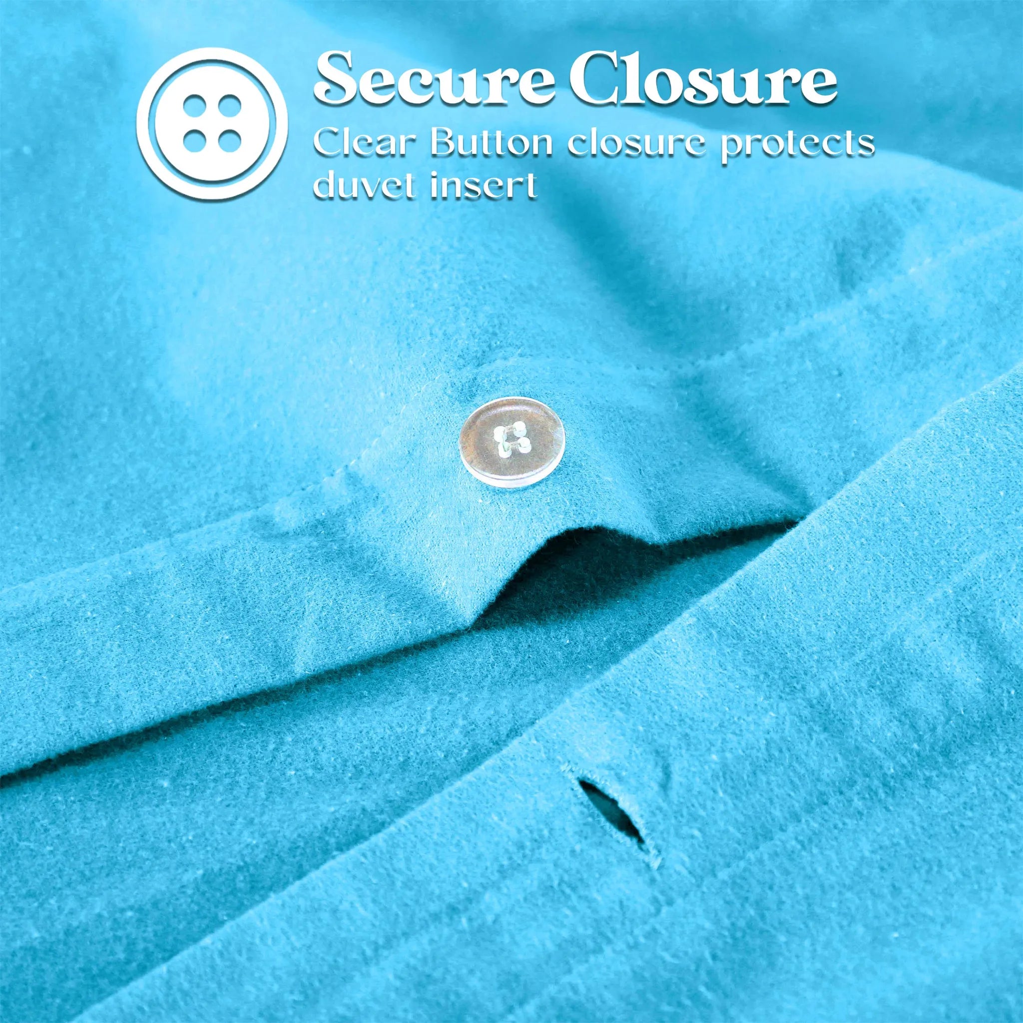 Solid Cotton Flannel Duvet Cover Set - Blue Nile Mills