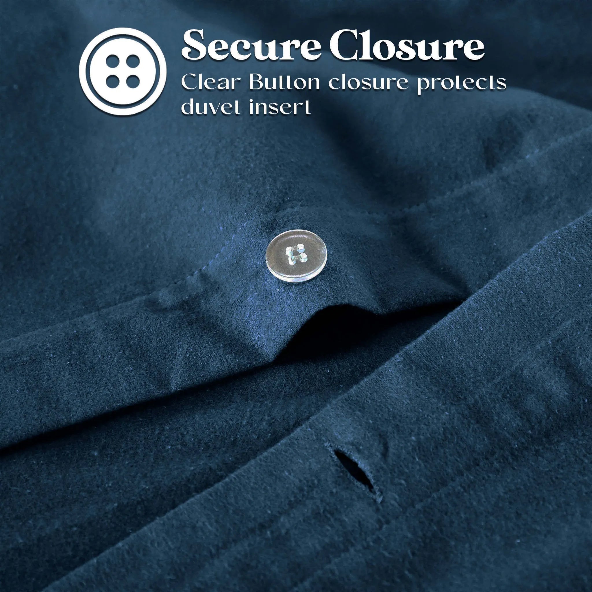 Solid Cotton Flannel Duvet Cover Set - Blue Nile Mills