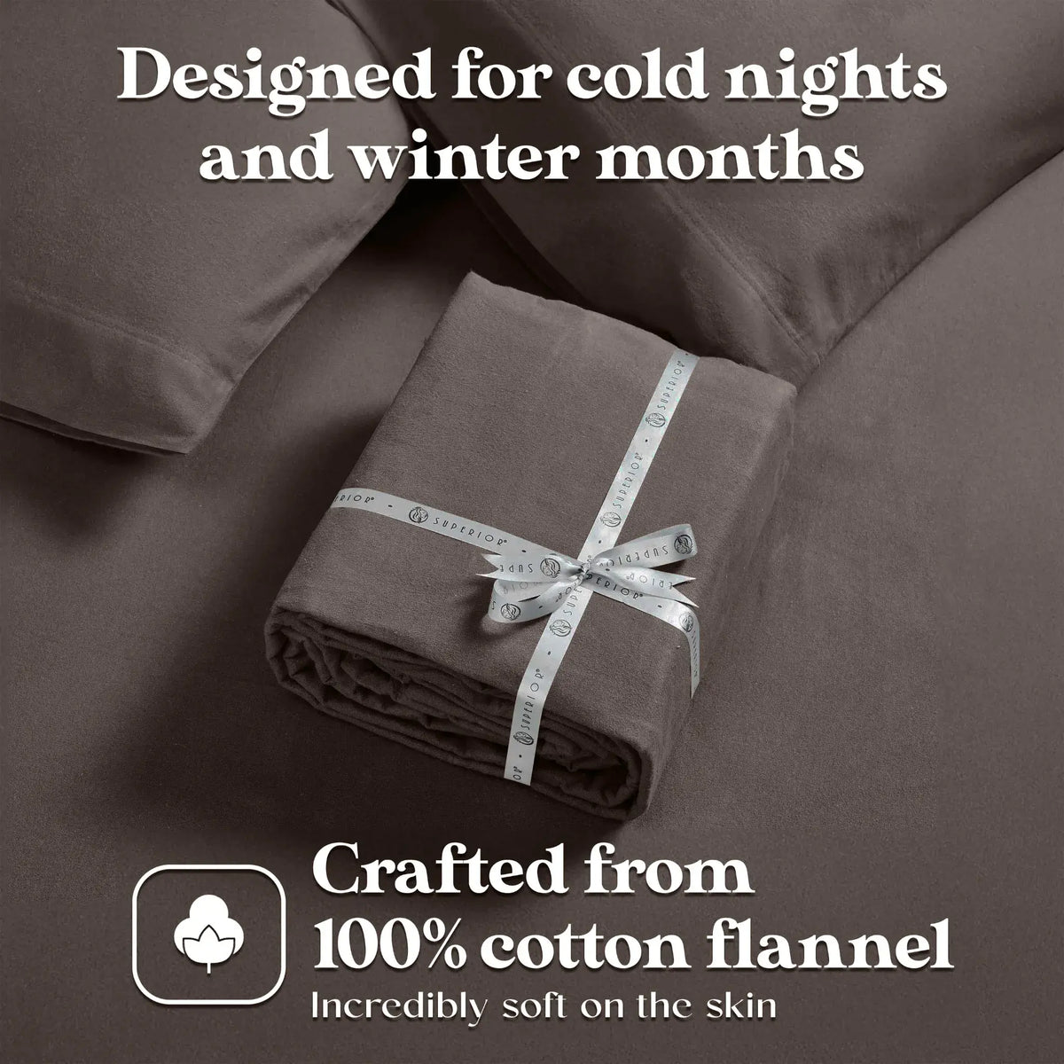 Flannel Cotton Modern Solid Deep Pocket Bed Sheet Set