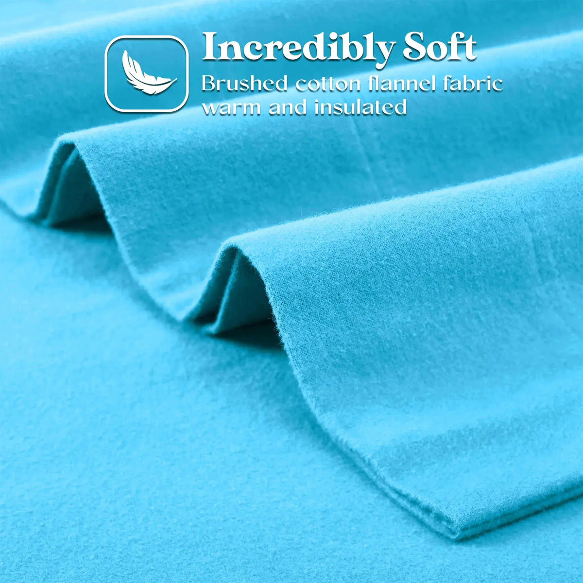 Flannel Cotton Modern Solid Deep Pocket Bed Sheet Set