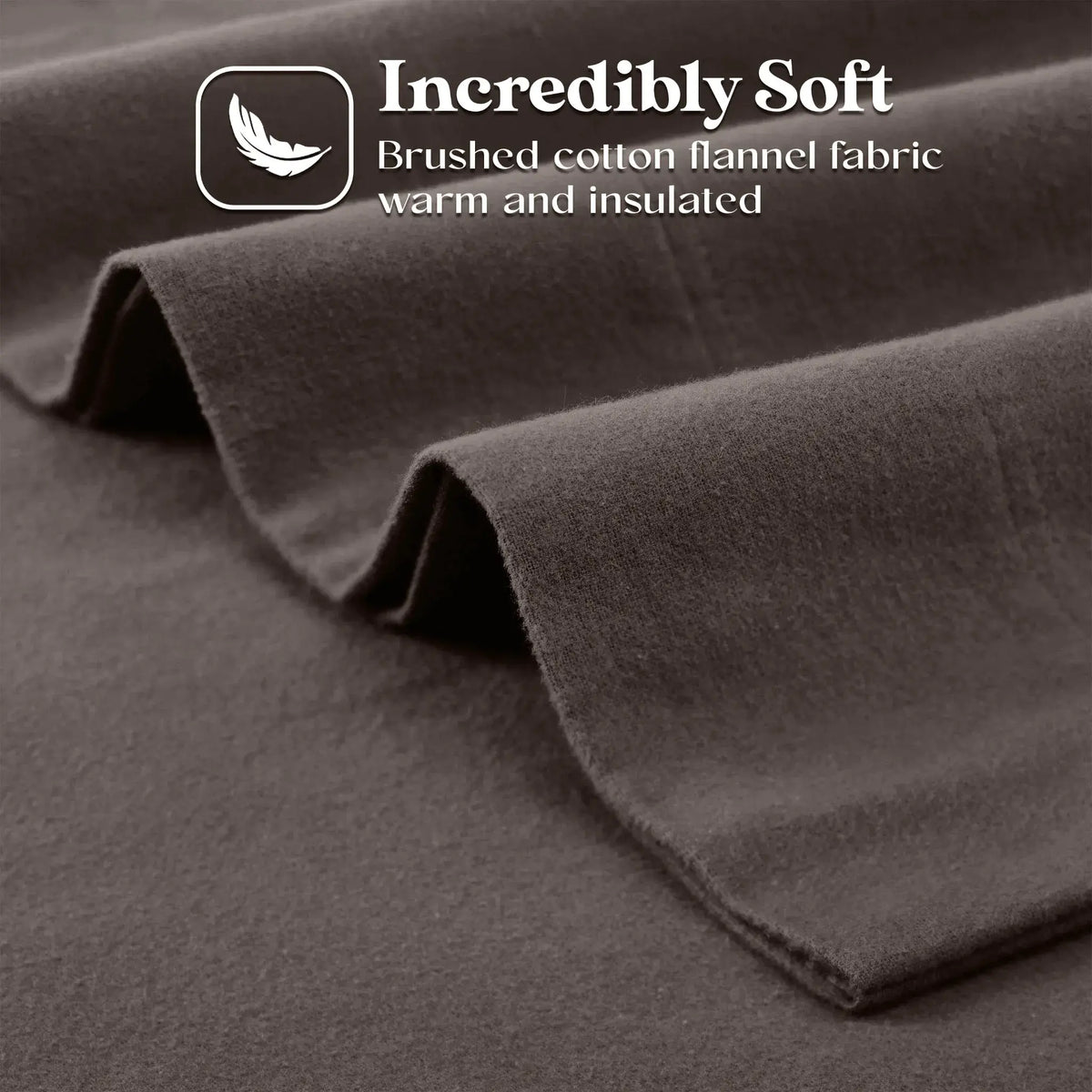 Flannel Cotton Modern Solid Deep Pocket Bed Sheet Set