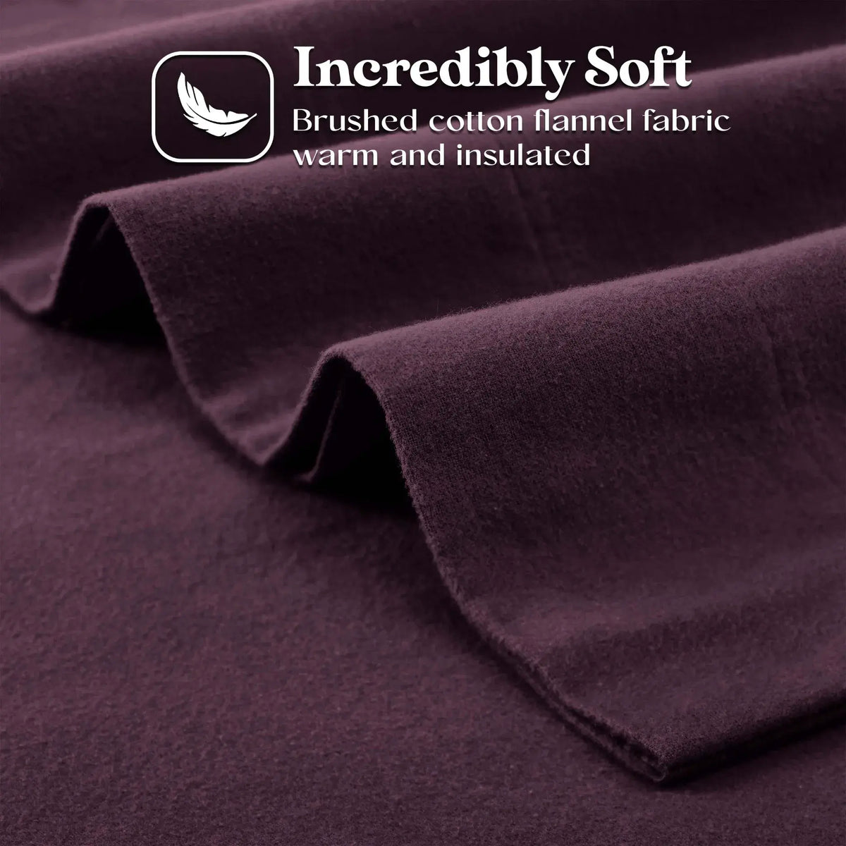 Flannel Cotton Modern Solid Deep Pocket Bed Sheet Set