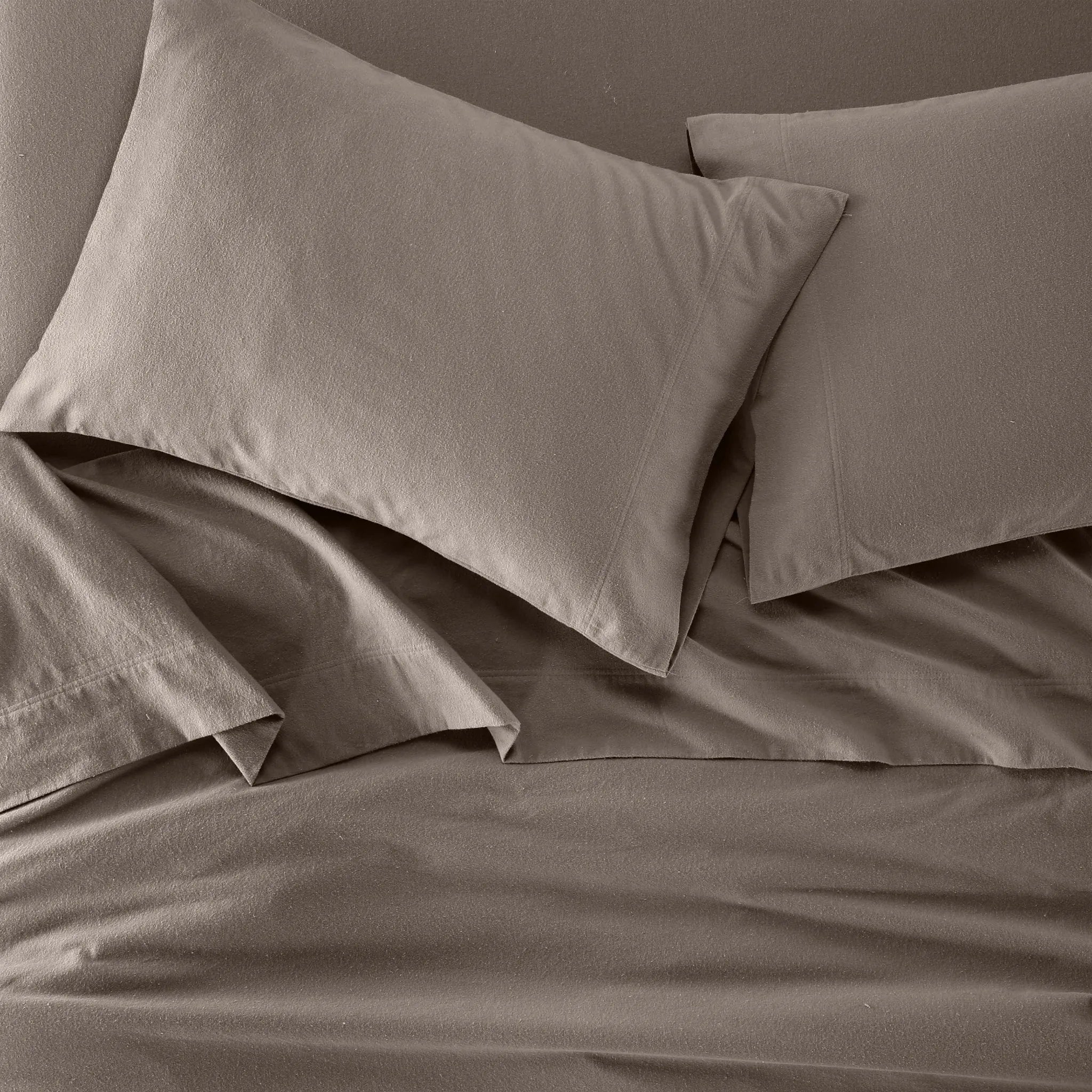 Flannel Cotton Modern Solid Deep Pocket Bed Sheet Set