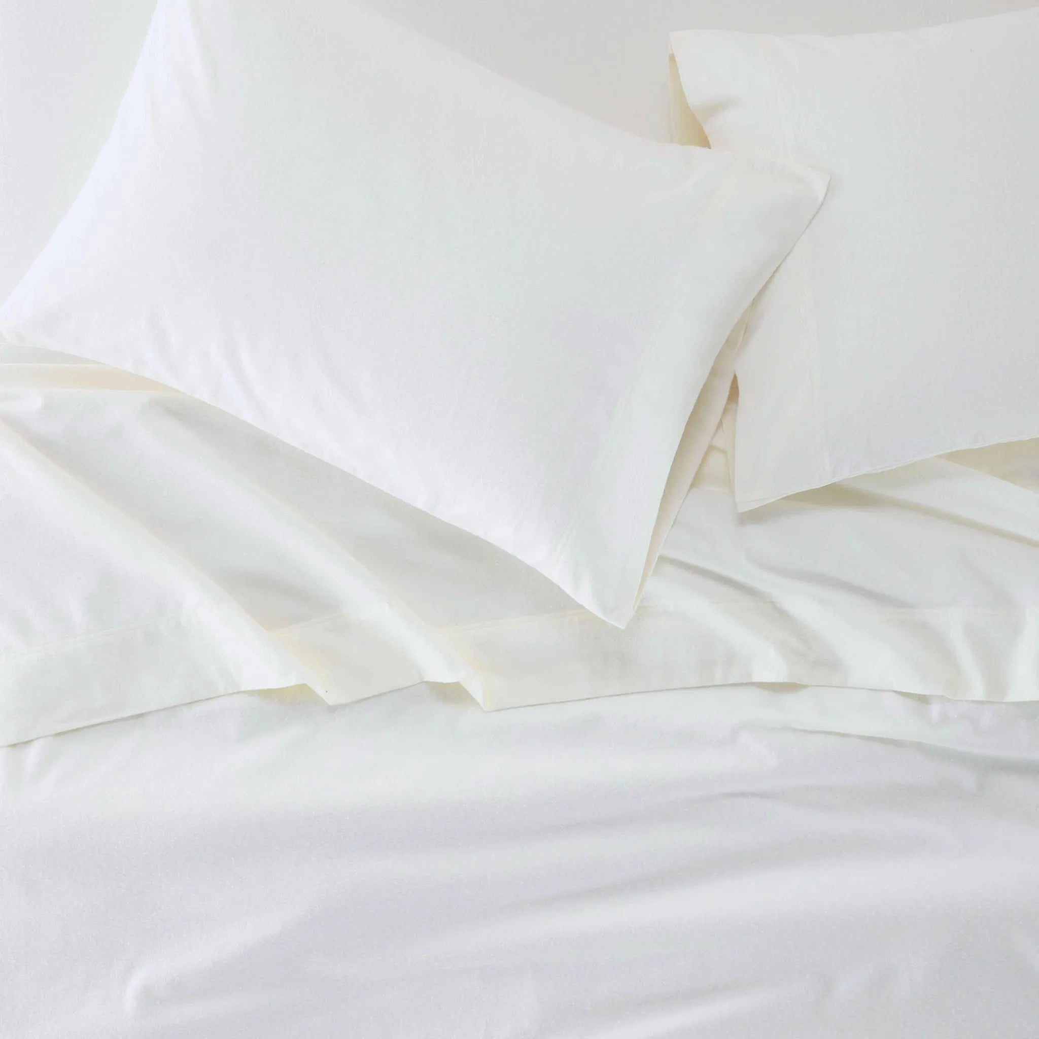 Flannel Cotton Modern Solid Deep Pocket Bed Sheet Set