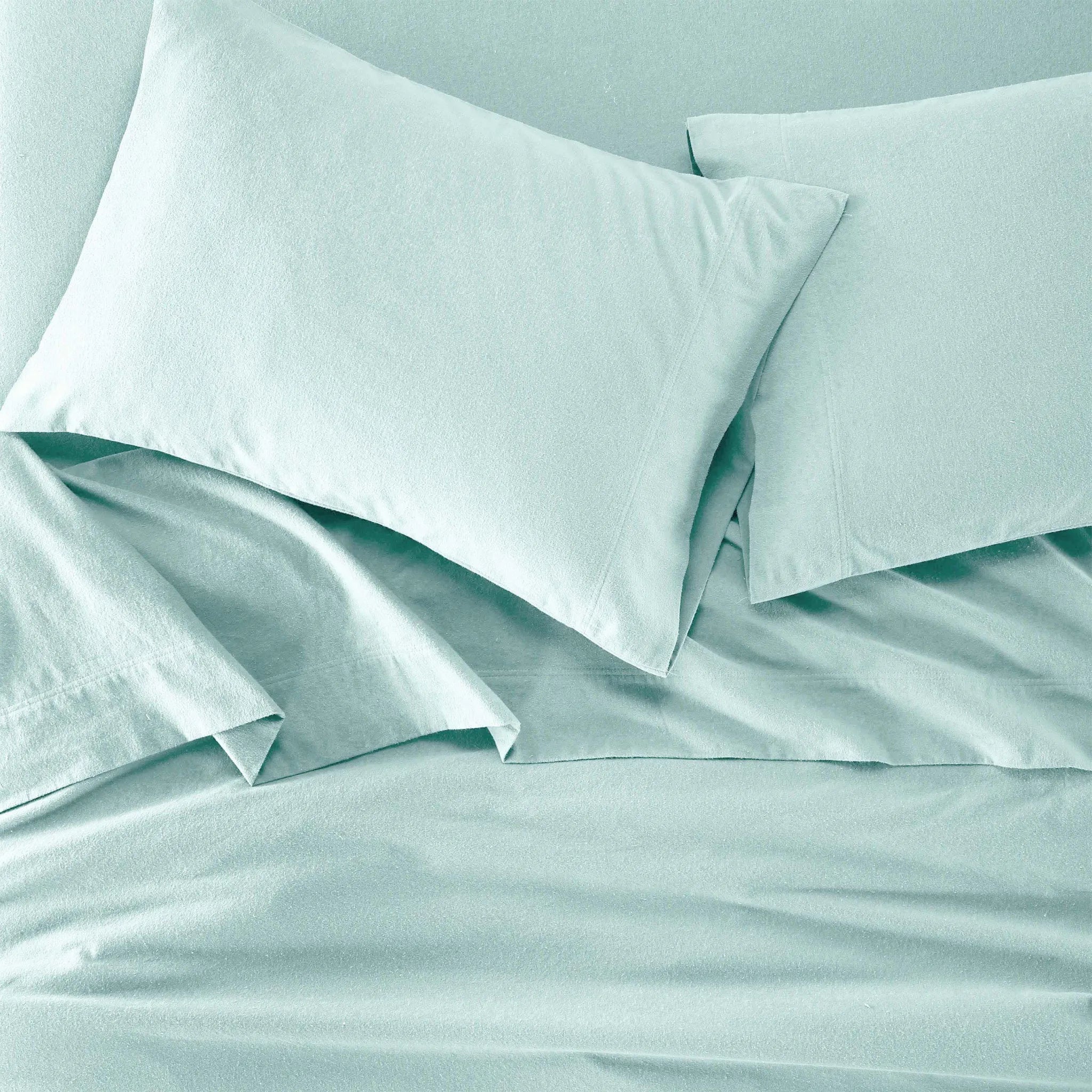 Flannel Cotton Modern Solid Deep Pocket Bed Sheet Set