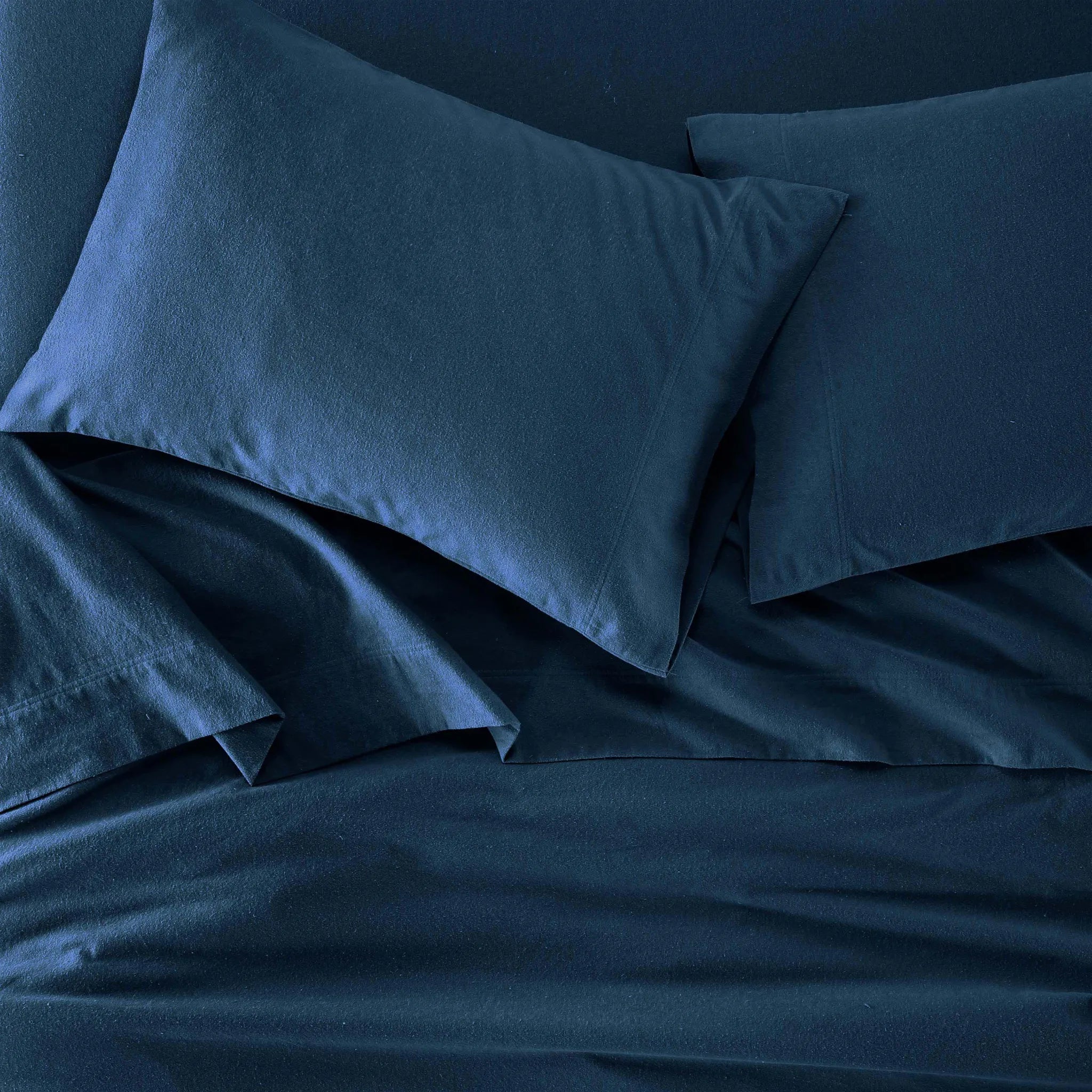 Flannel Cotton Modern Solid Deep Pocket Bed Sheet Set