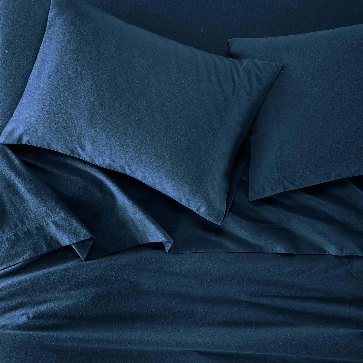 Flannel Cotton Modern Solid Deep Pocket Bed Sheet Set