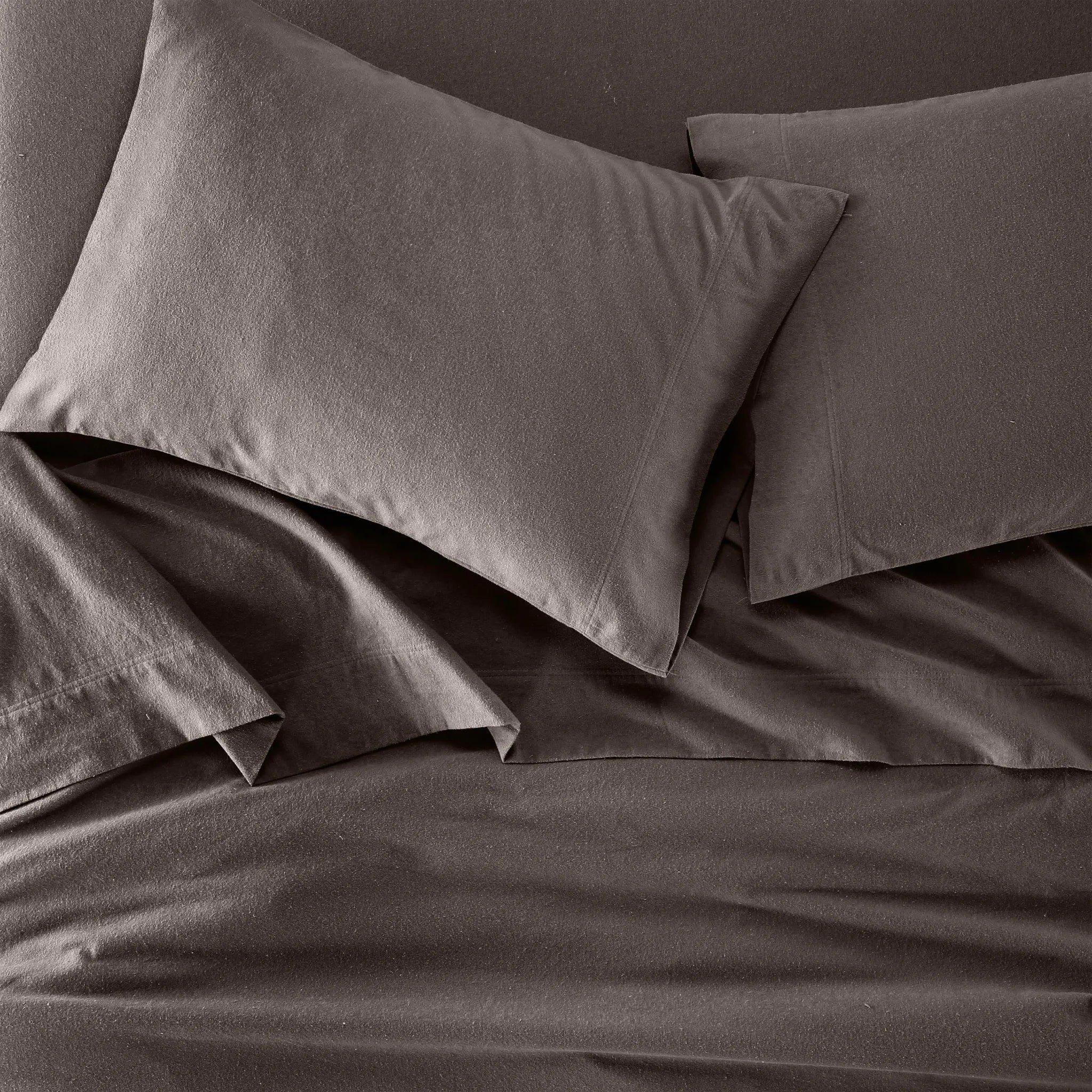 Flannel Cotton Modern Solid Deep Pocket Bed Sheet Set