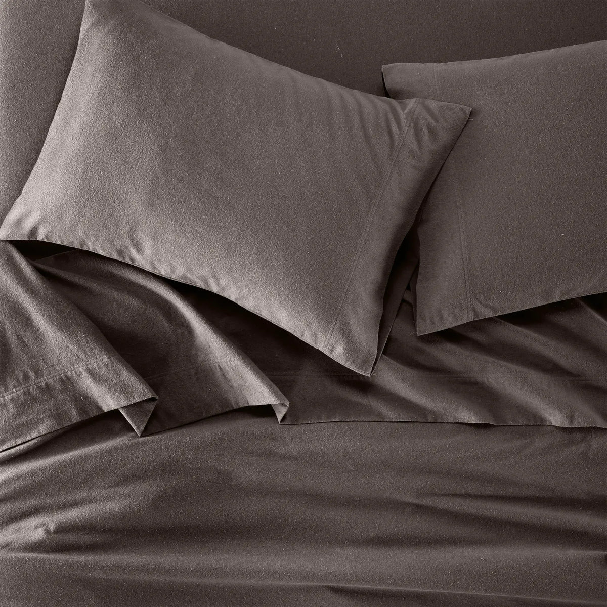Flannel Cotton Modern Solid Deep Pocket Bed Sheet Set