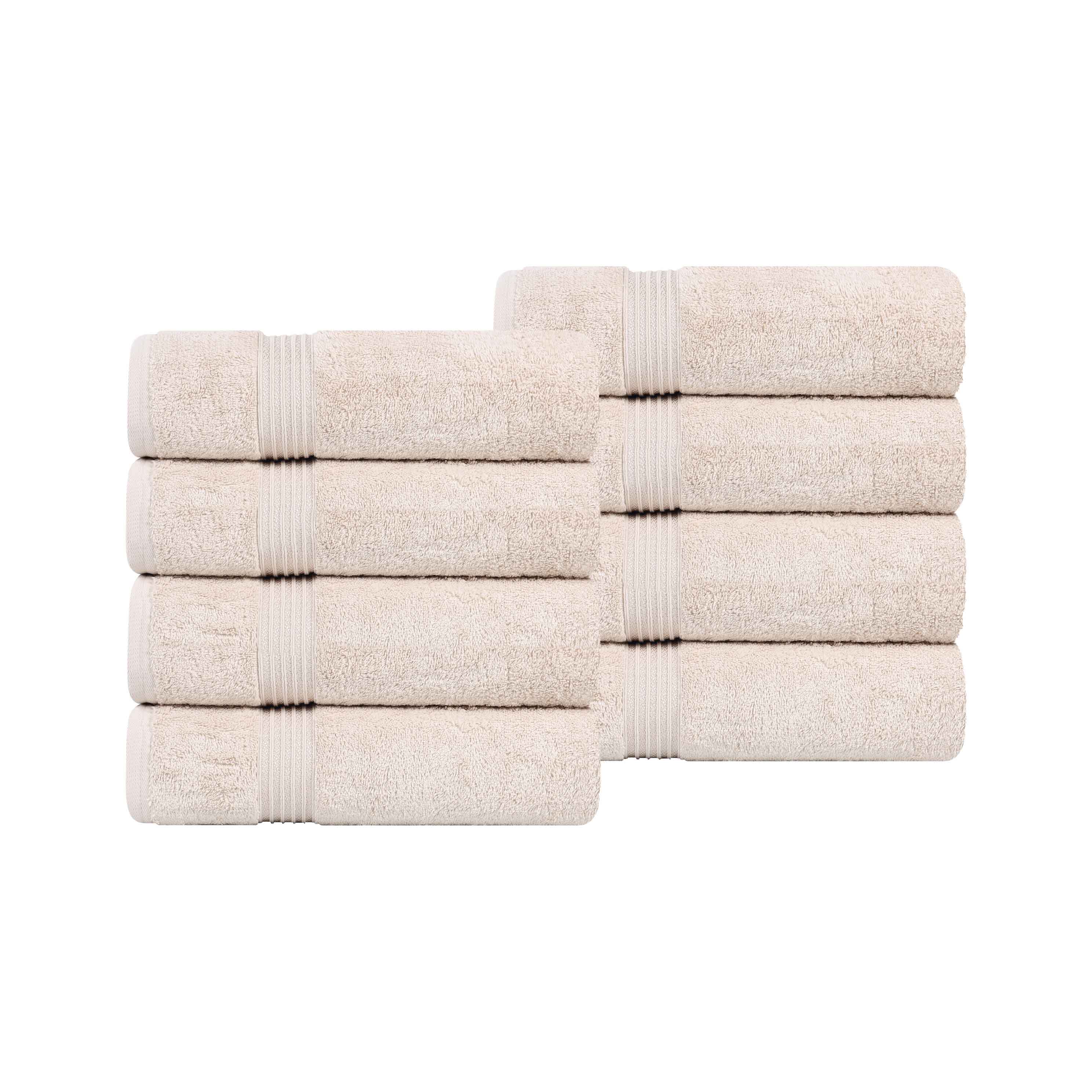 Heritage Egyptian Cotton Hand Towel Set of 8 - Blue Nile Mills