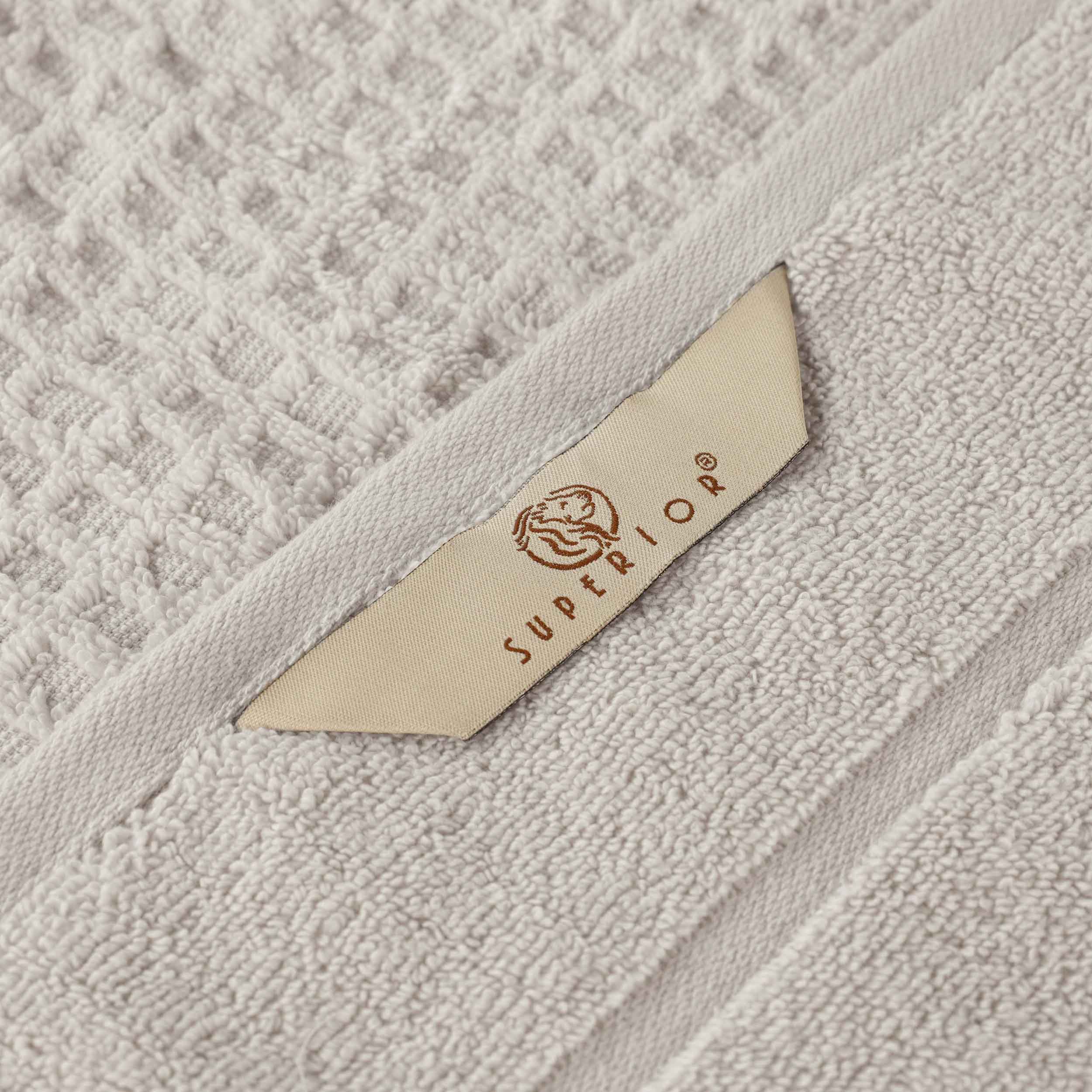 Zero Twist Cotton Waffle Honeycomb Soft Absorbent 8-Piece Towel Set - Blue Nile Mills