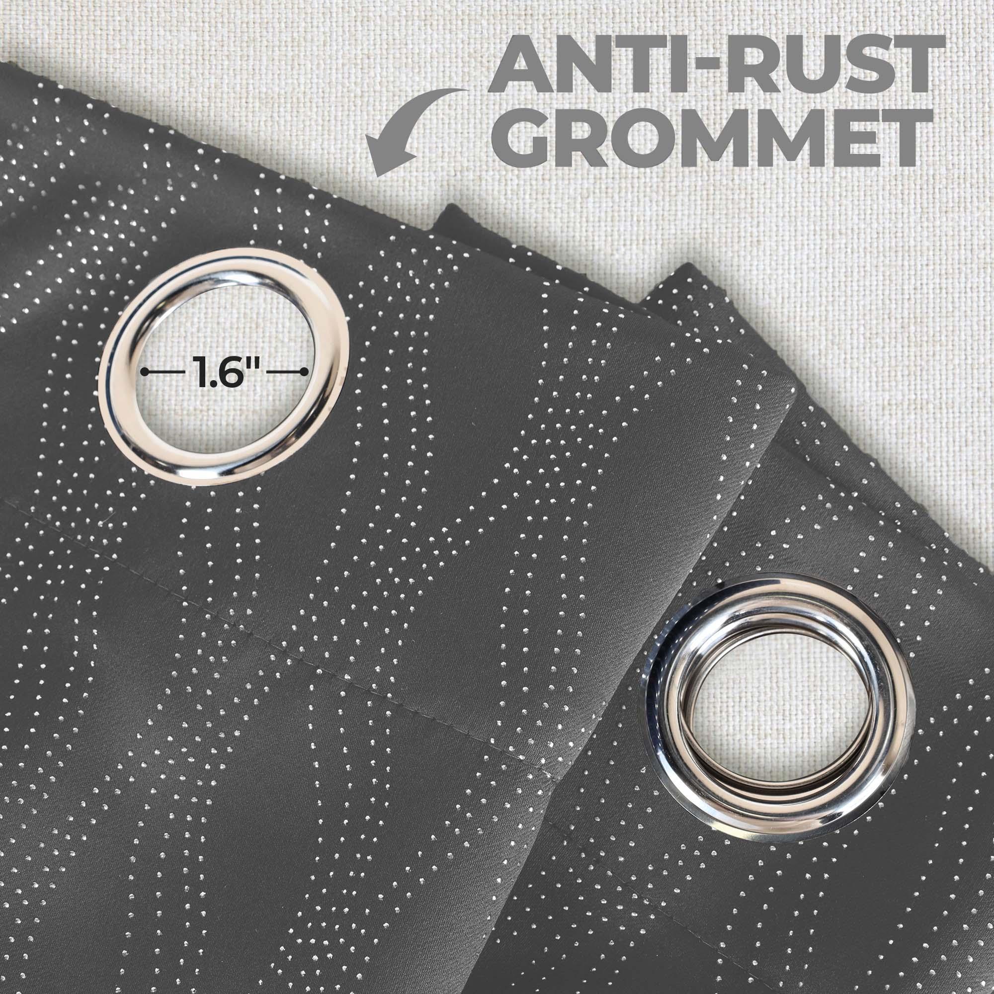 Zuri Textured Washable Room Darkening Blackout Curtain Panel Set - Blue Nile Mills