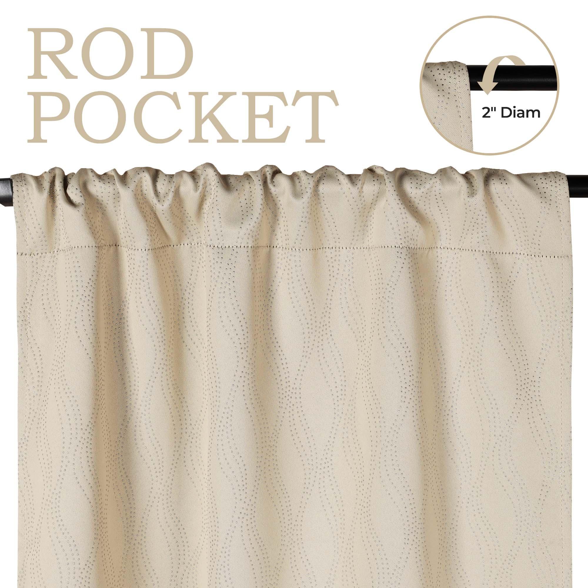 Zuri Textured Washable Room Darkening Blackout Curtain Panel Set - Blue Nile Mills