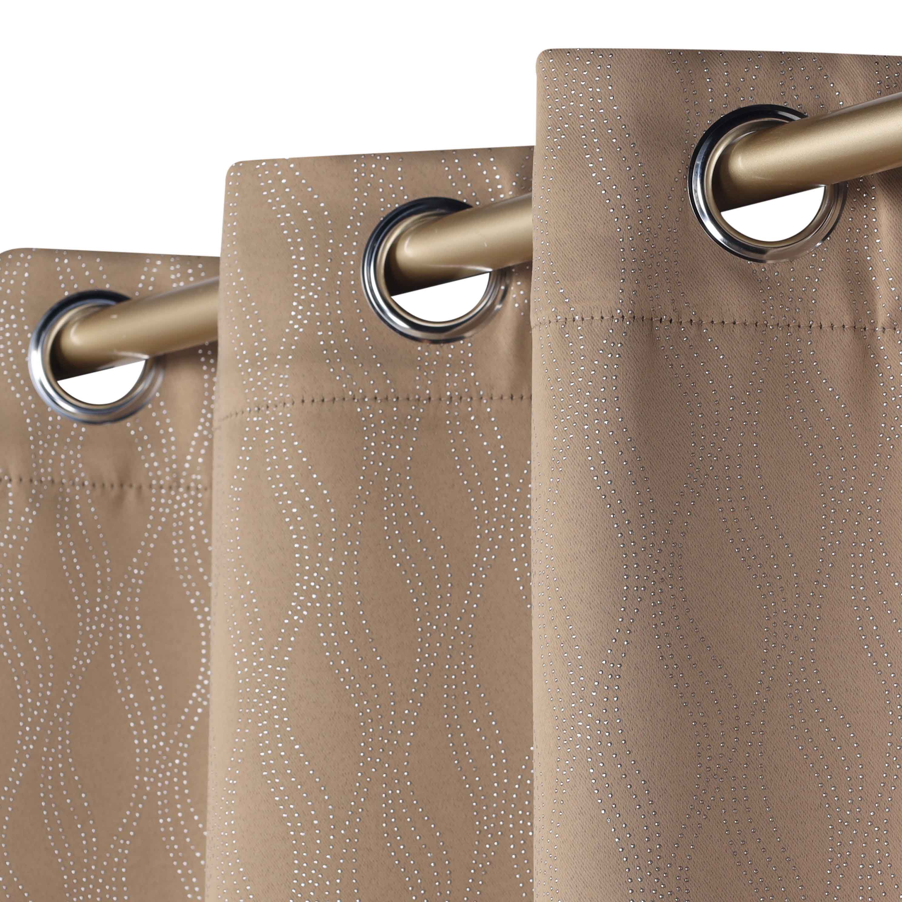 Zuri Textured Washable Room Darkening Blackout Curtain Panel Set - Blue Nile Mills