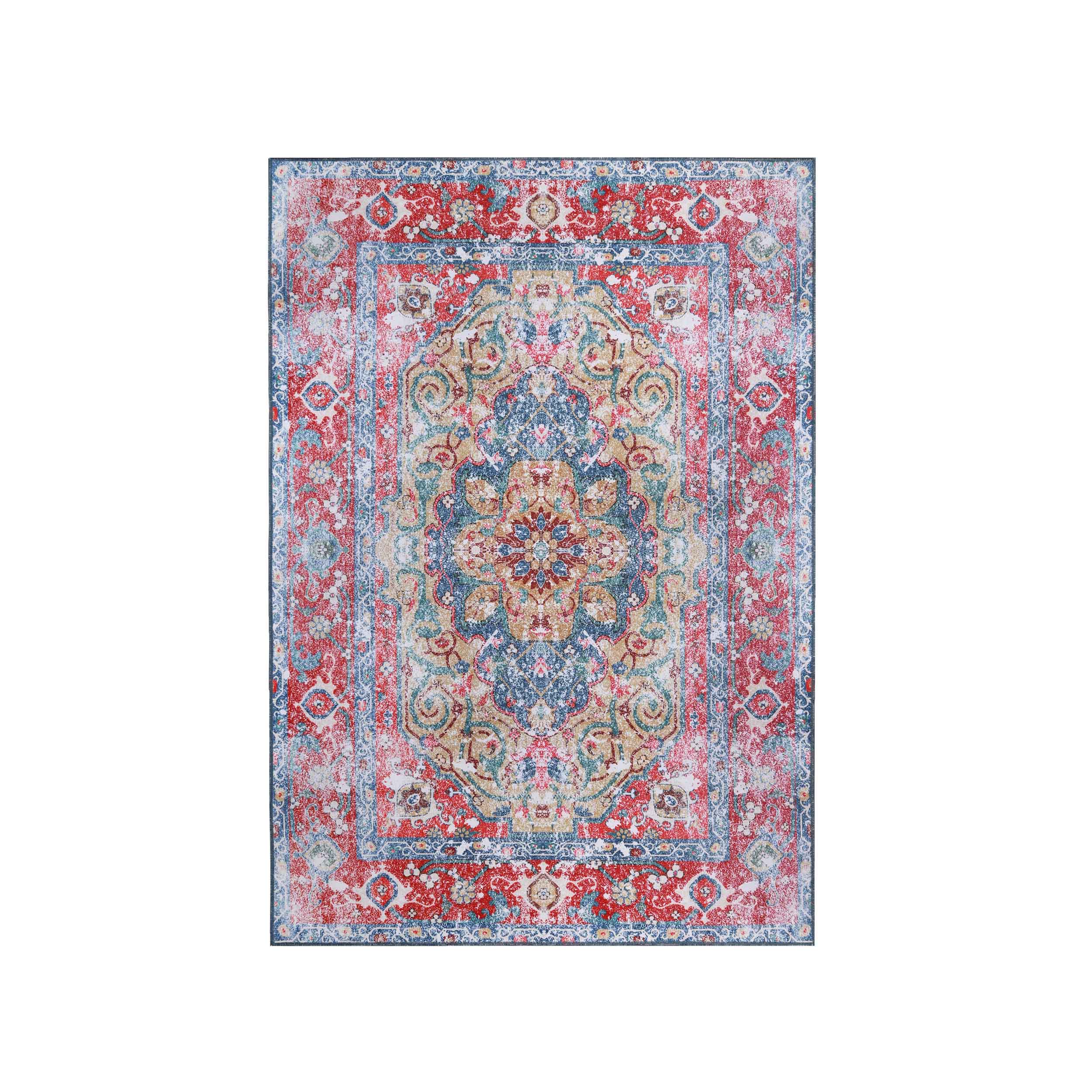 Tanager Rustic Non-Slip Machine Washable Indoor Area Rug or Runner Rug - Blue Nile Mills
