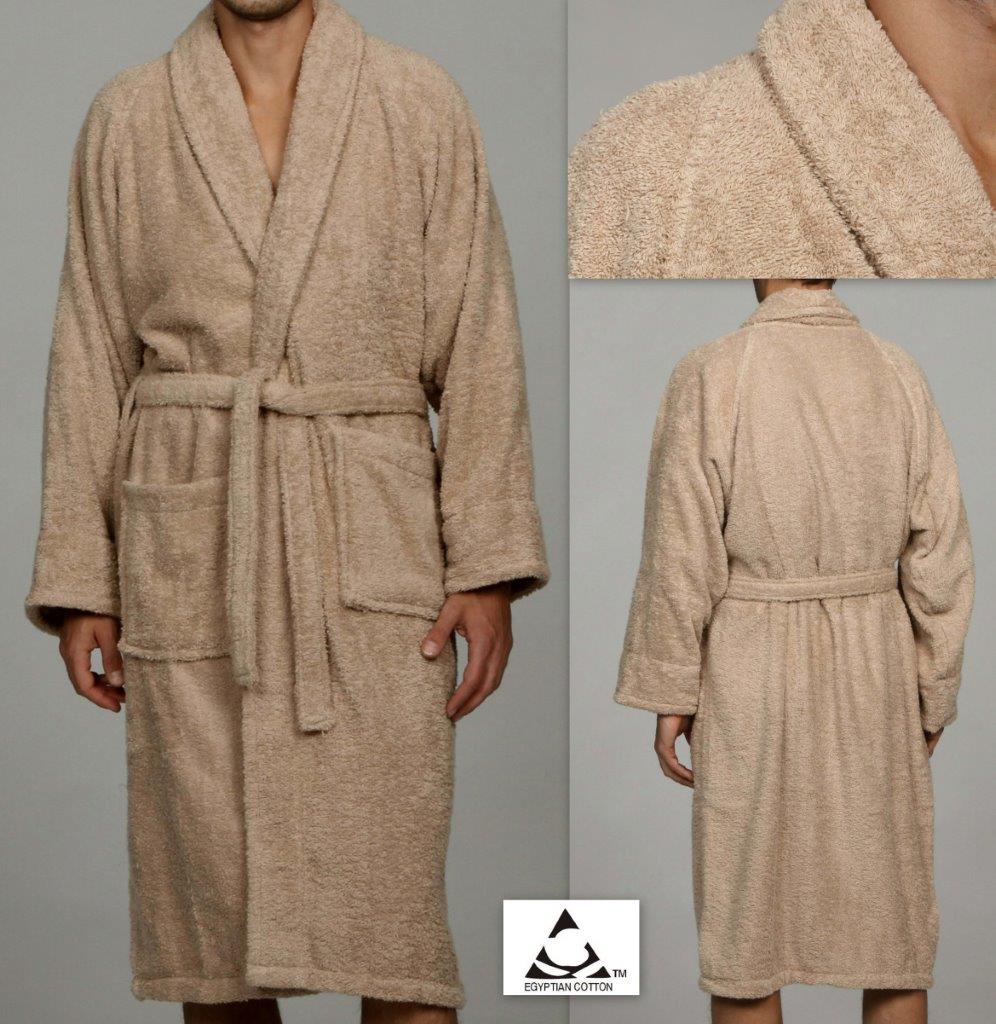 Cotton Ultra Soft Terry Adult Unisex Lightweight Luxury Bathrobe - Blue Nile Mills