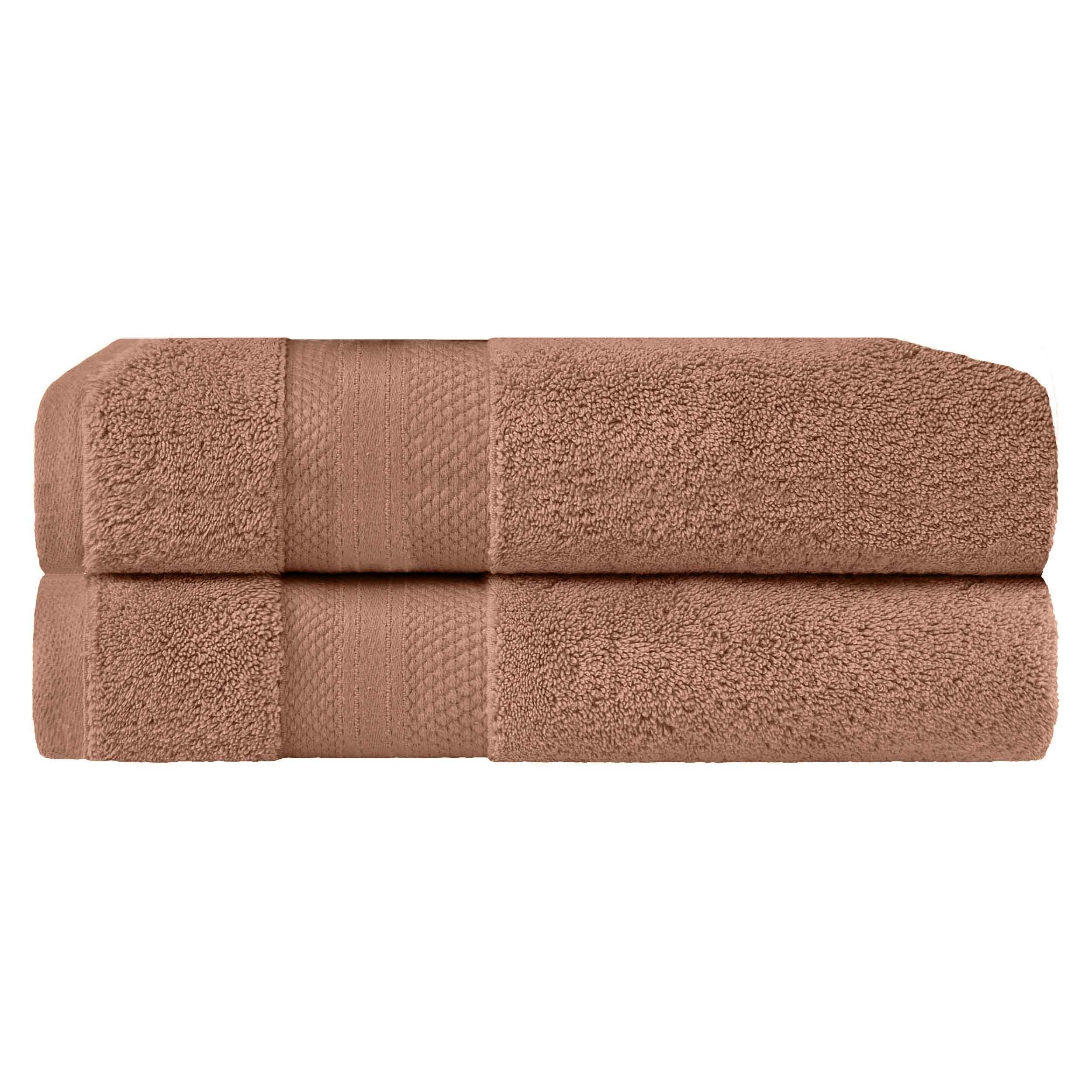 Turkish Cotton Absorbent Ultra-Plush Solid 2 Piece Bath Sheet Set - Blue Nile Mills