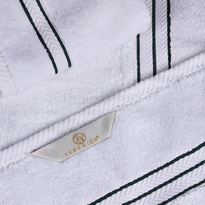 Turkish Cotton Ultra-Plush Absorbent Solid 12-Piece Face Towel Set - Blue Nile Mills