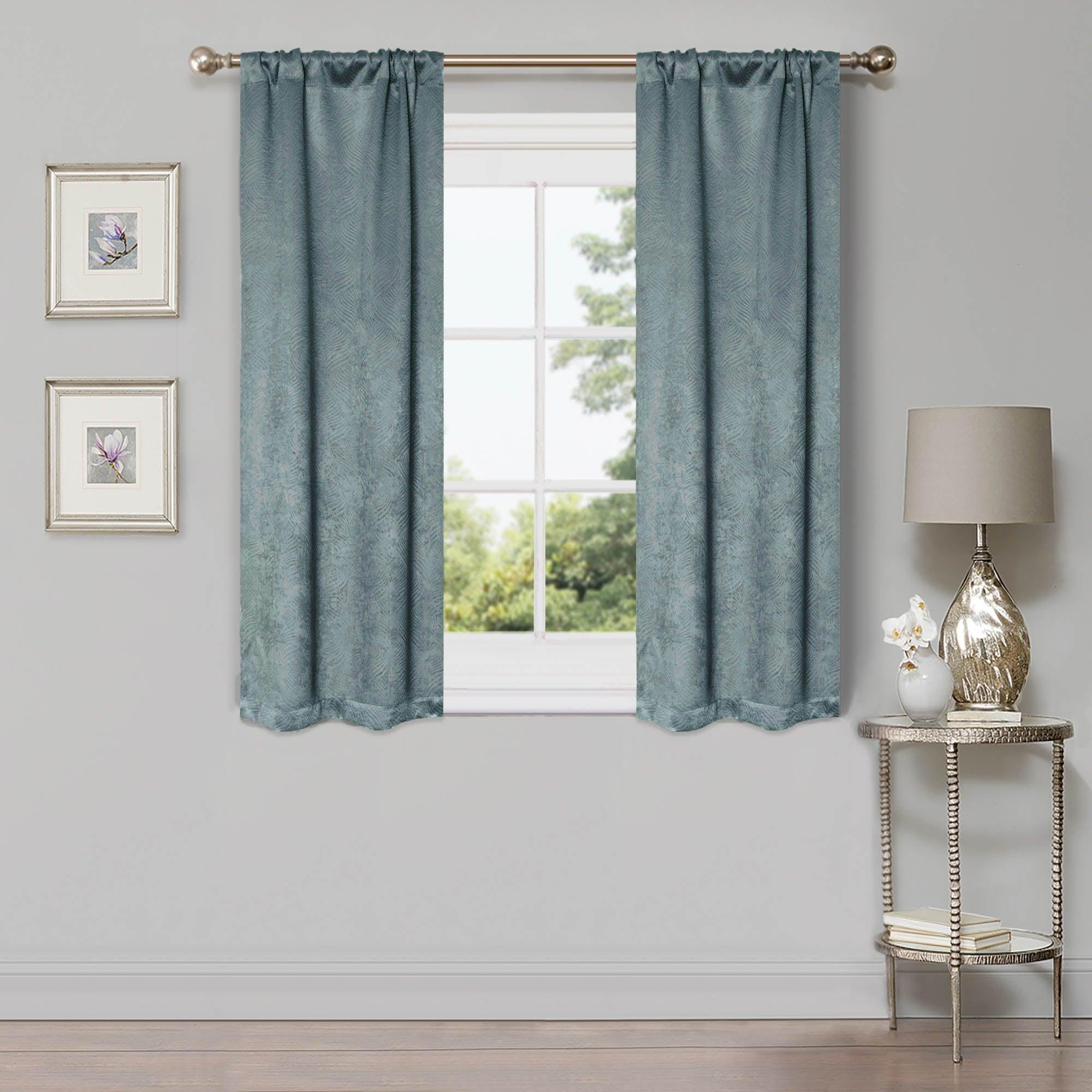 Waverly Thermal Blackout Grommet Curtain Panel Set 26" - Blue Nile Mills