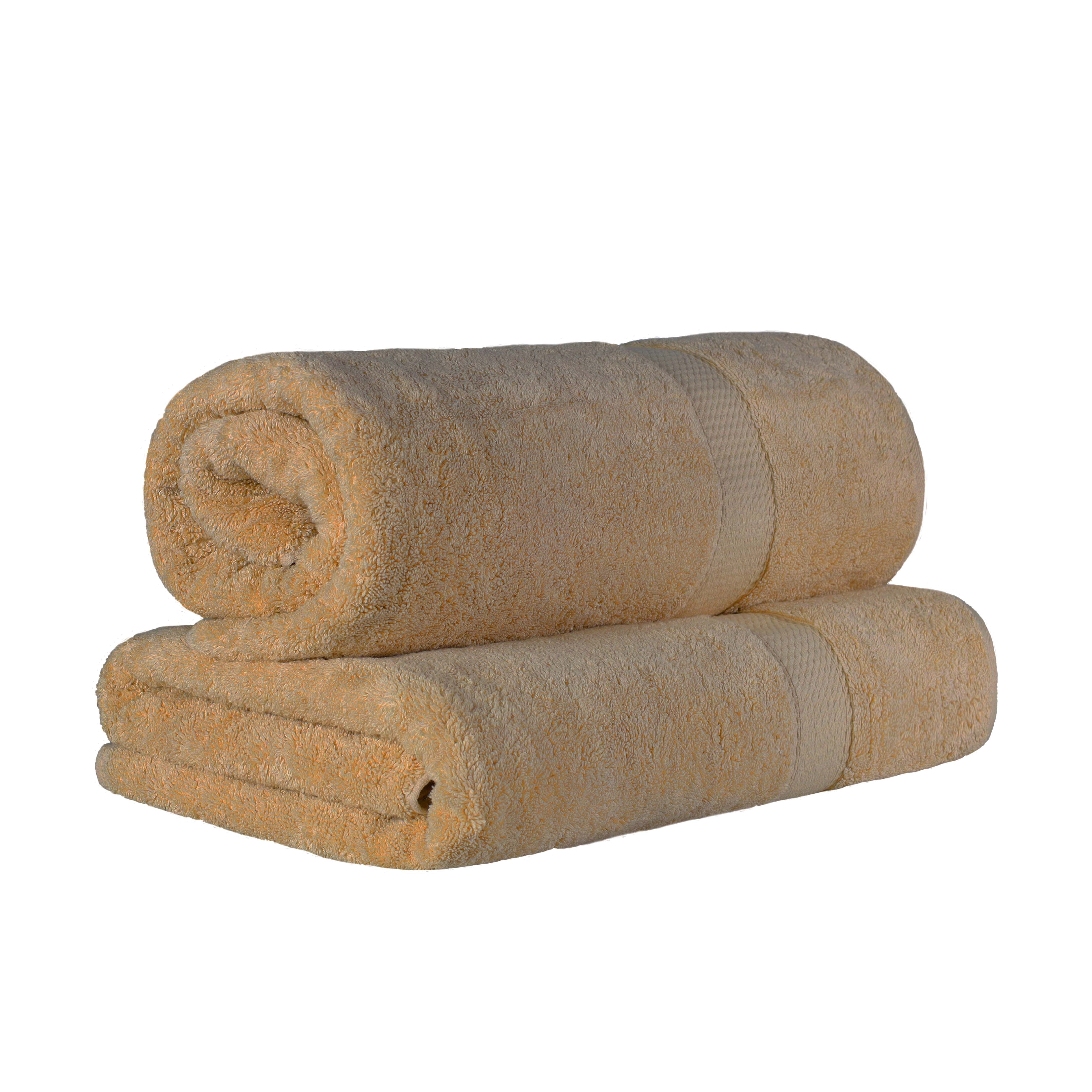 Egyptian Cotton Pile Plush Heavyweight Luxury Soft Bath Sheet Set of 2 - Blue Nile Mills