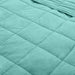 Quilted Microfiber Weighted Throw Blanket - Turquoise