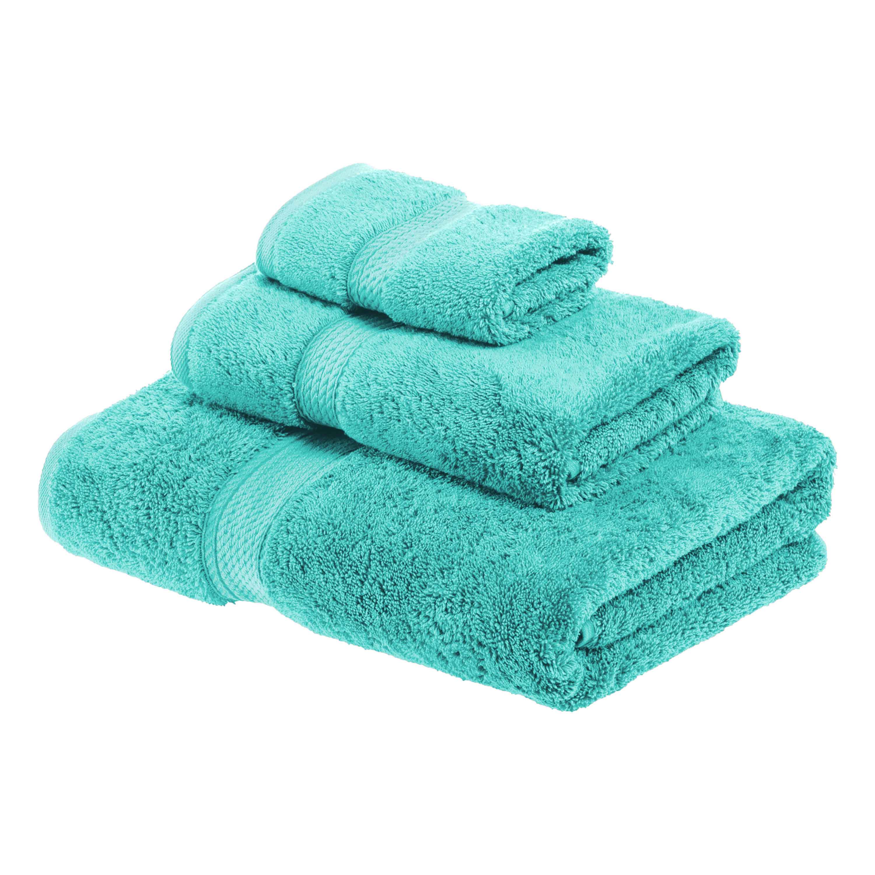 Egyptian Cotton Pile Plush Heavyweight Luxury Soft 3-Piece Towel Set - Blue Nile Mills