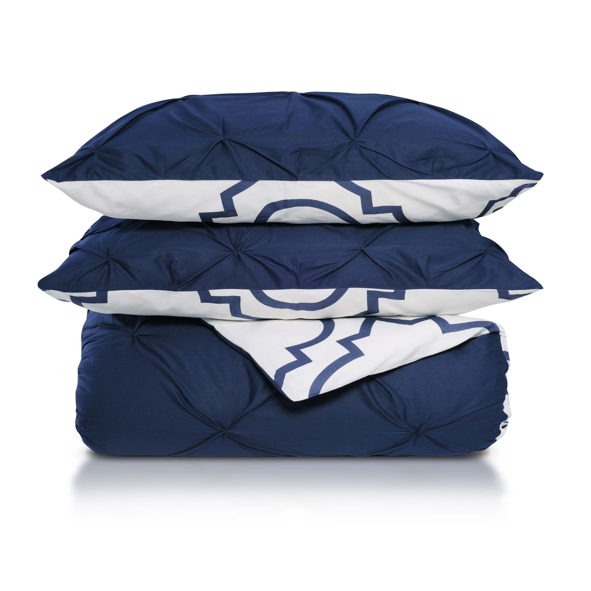 Valencia Cotton Duvet Cover & Pillow Sham Set - Blue Nile Mills