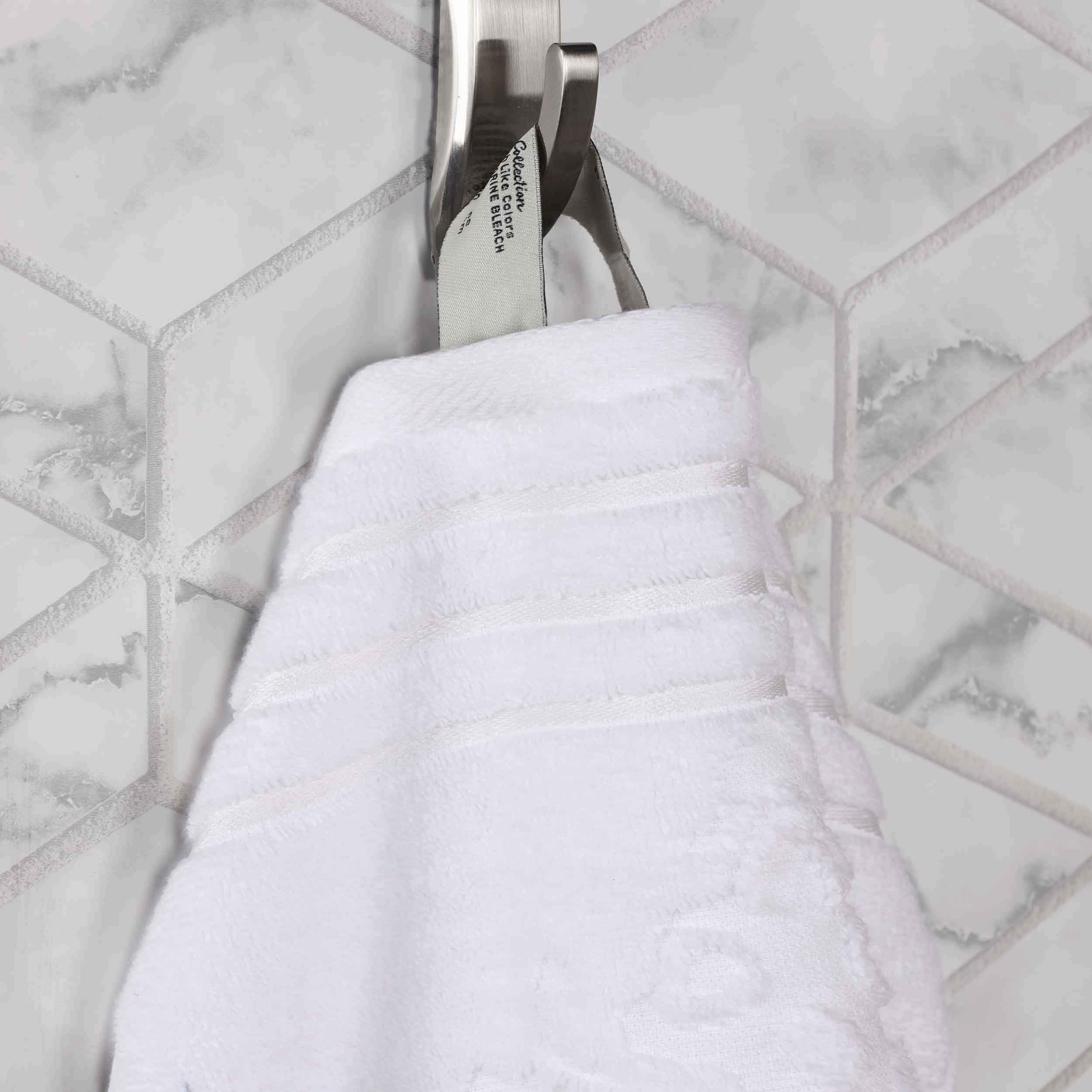 Sadie Zero Twist Cotton Elegant Floral 3 Piece Jacquard Towel Set - Blue Nile Mills