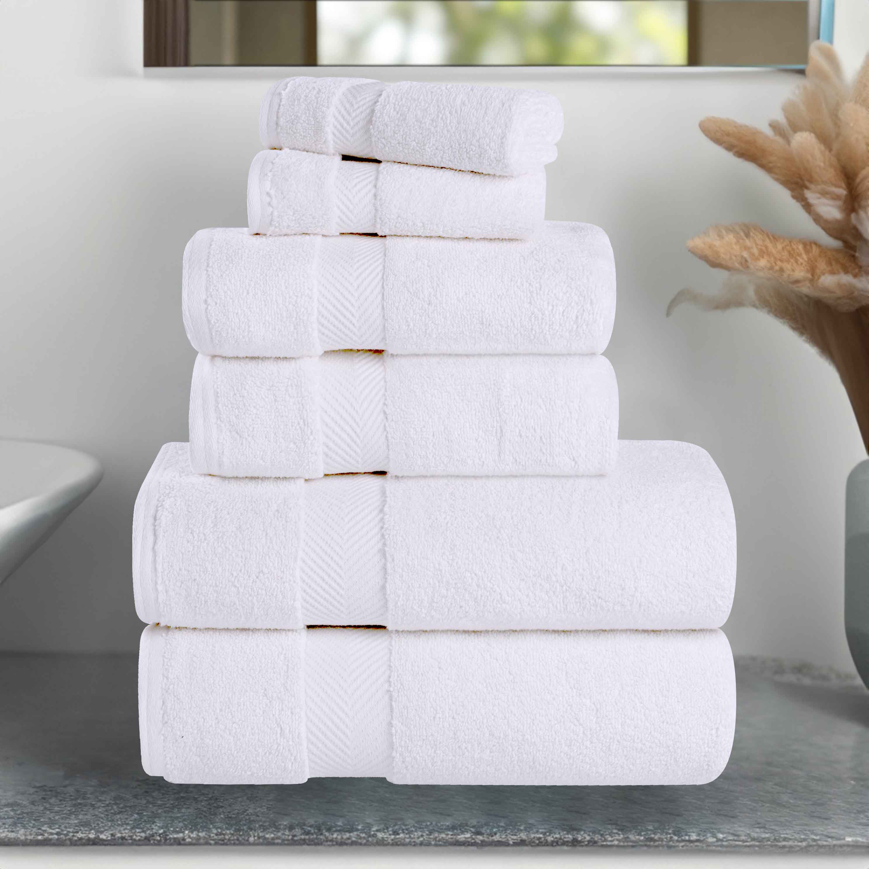 Zurich Cotton Zero Twist 6 Piece Towel Set - Blue Nile Mills