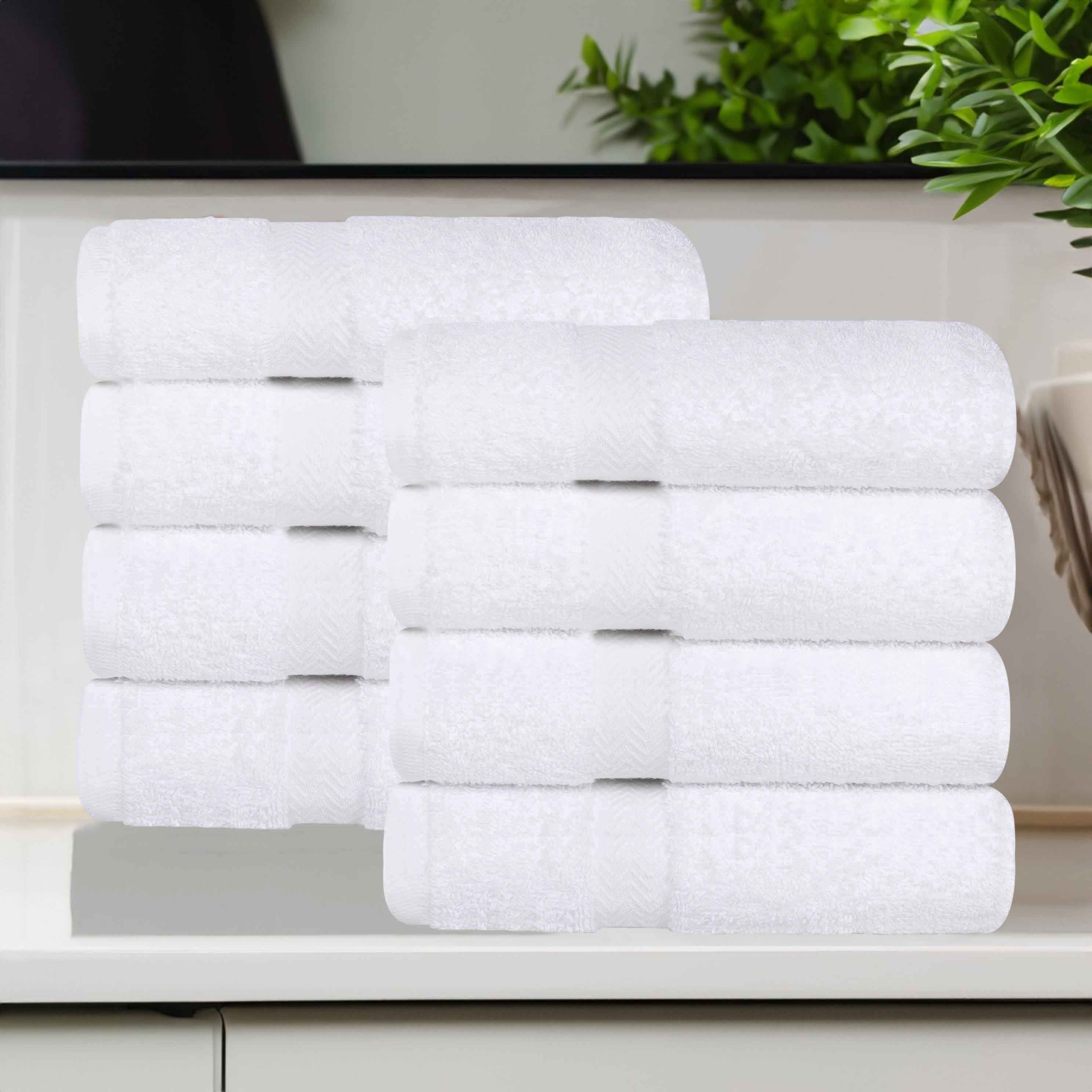 Franklin Cotton Eco Friendly 8 Piece Hand Towel Set - Blue Nile Mills