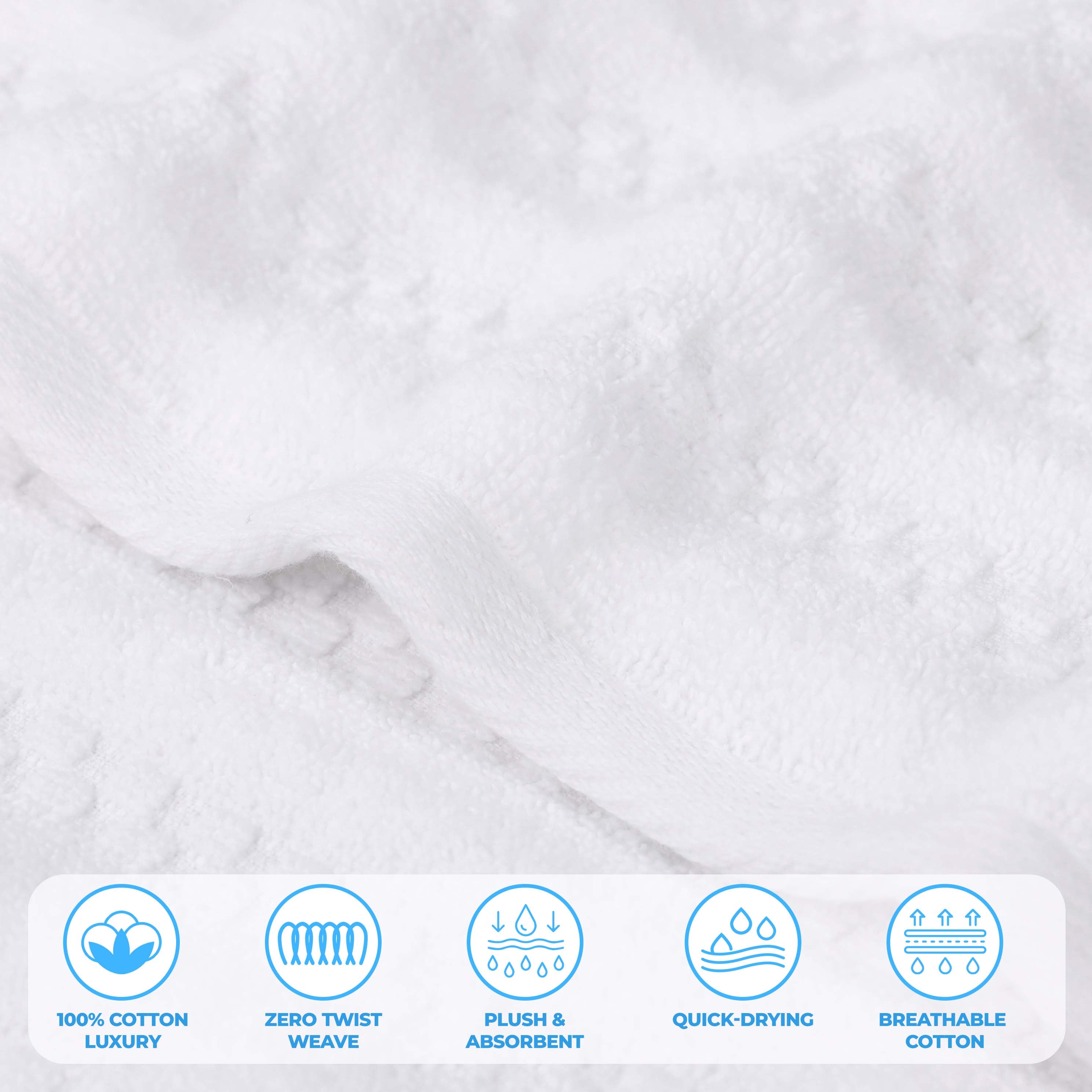 Zuma Zero Twist Cotton Medium Weight Absorbent Bath Sheets, Set of 2 - Blue Nile Mills