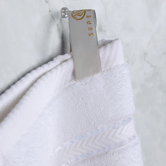 Turkish Cotton Ultra-Plush Absorbent Solid 12-Piece Face Towel Set - Blue Nile Mills