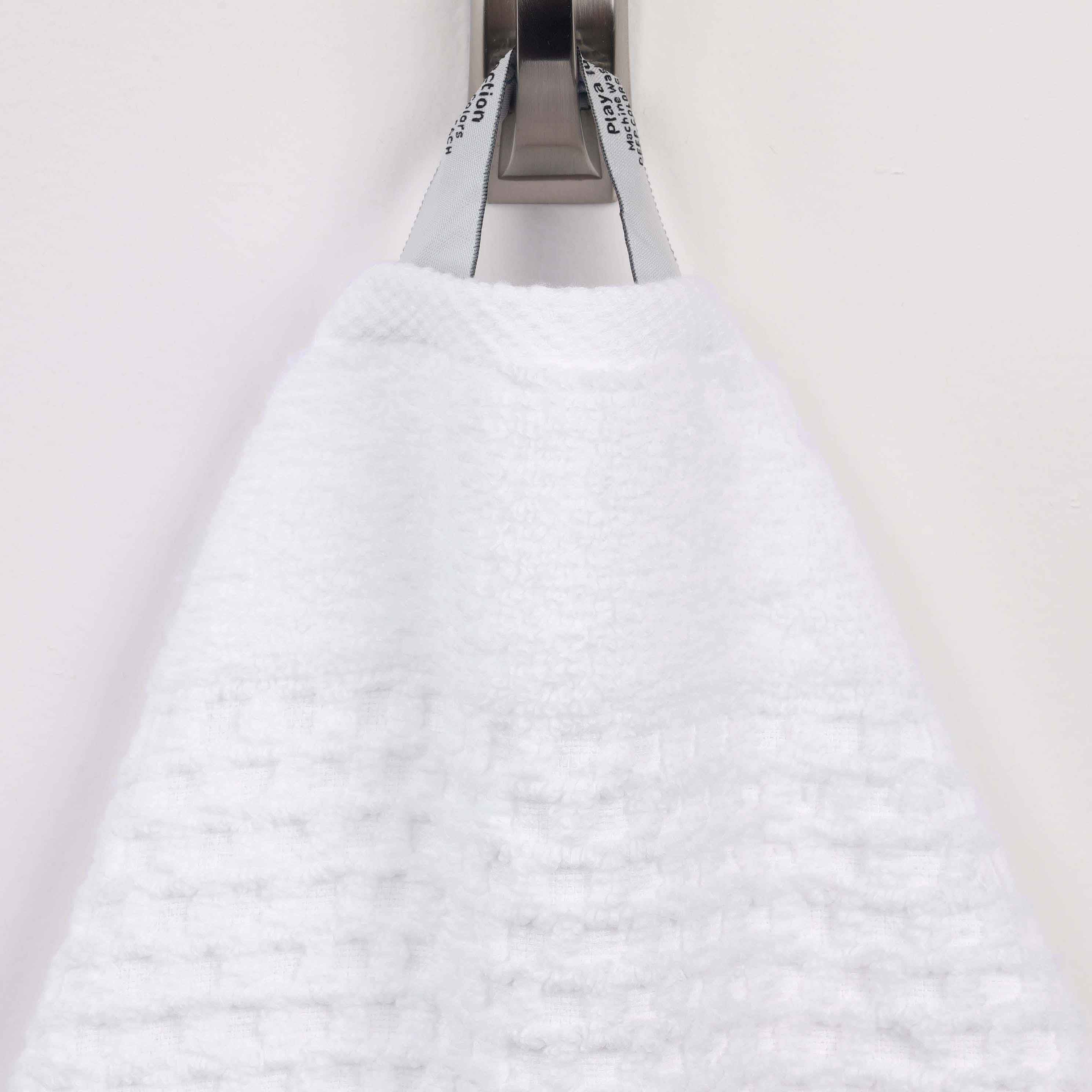 Playa Zero Twist Cotton Solid Waffle Textured Face Towels, Set of 12 - Blue Nile Mills