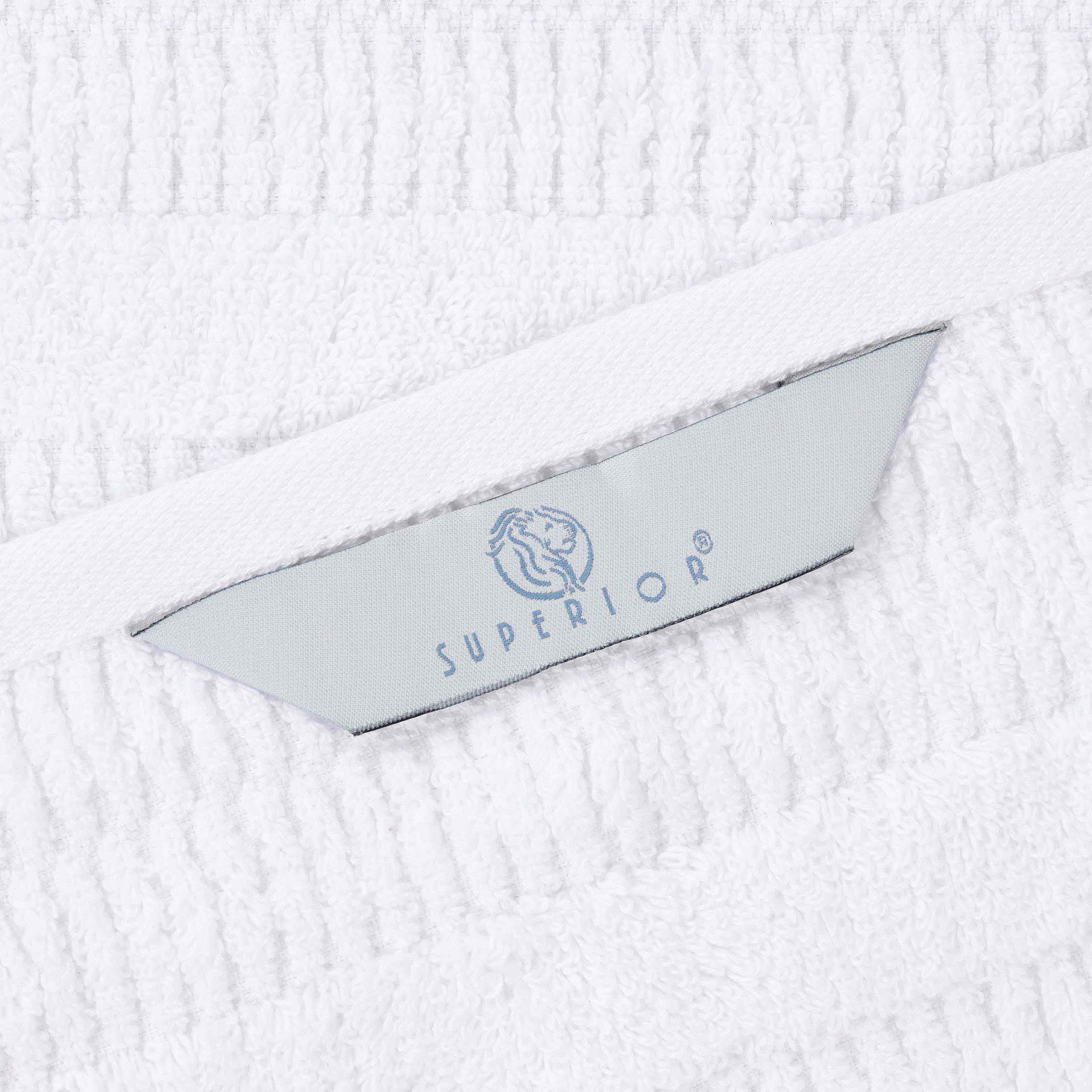 Mika Smart Twist Cotton Solid Vertical Ribbed Bath Towels, Set of 2 - Blue Nile Mills