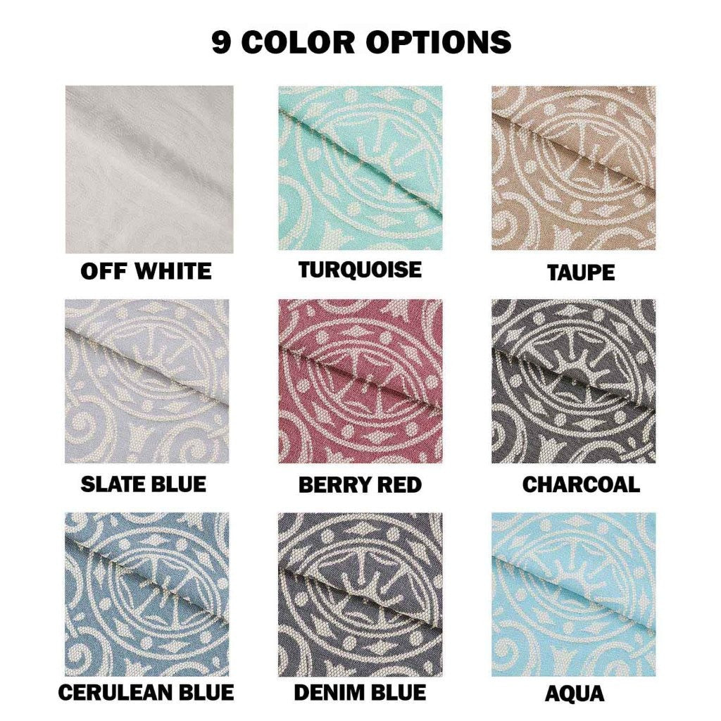 Vintage Medallion Cotton Blend Woven Jacquard Bedspread Set - Blue Nile Mills