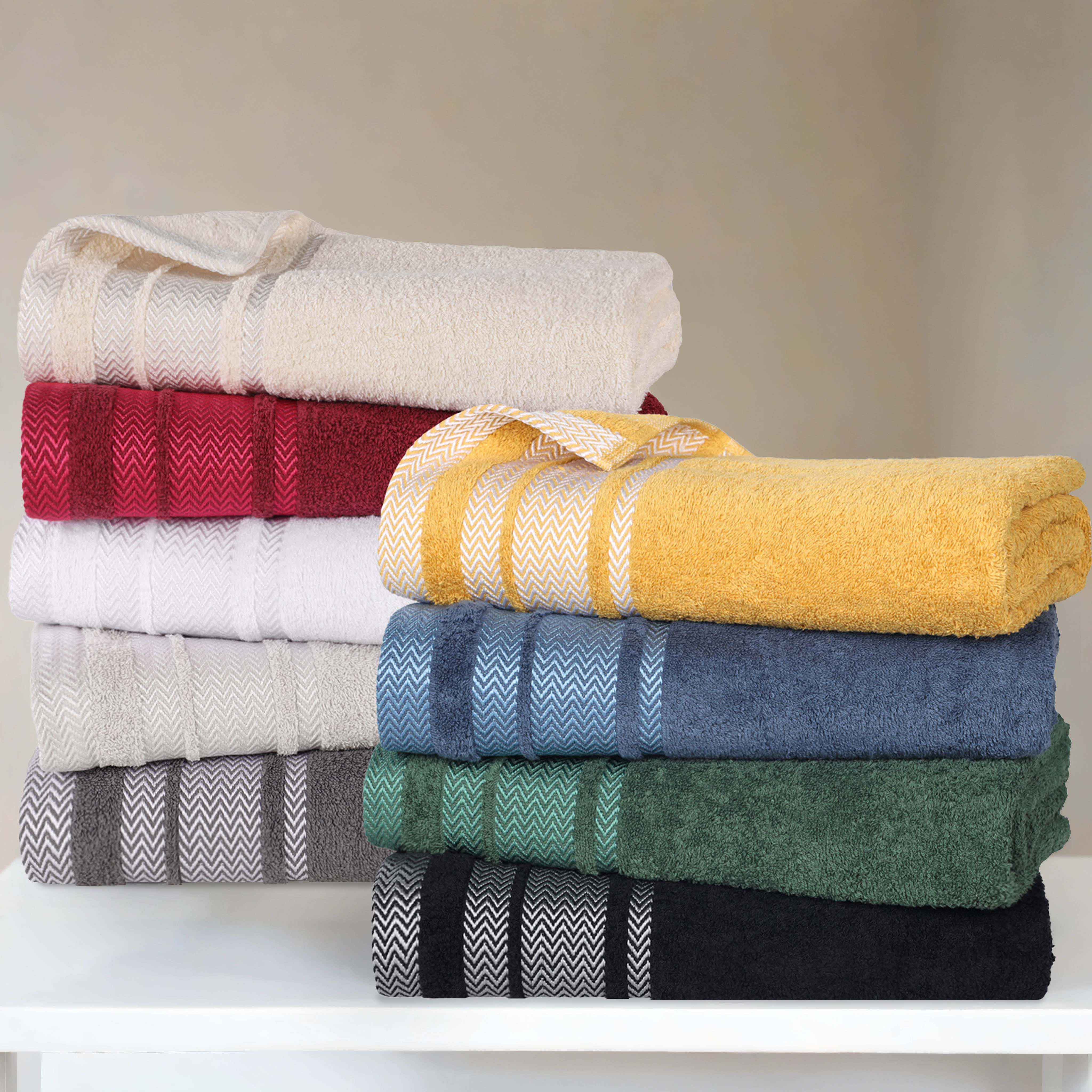 Hays Cotton Soft Medium Weight Bath Towel Set of 3 - Blue Nile Mills