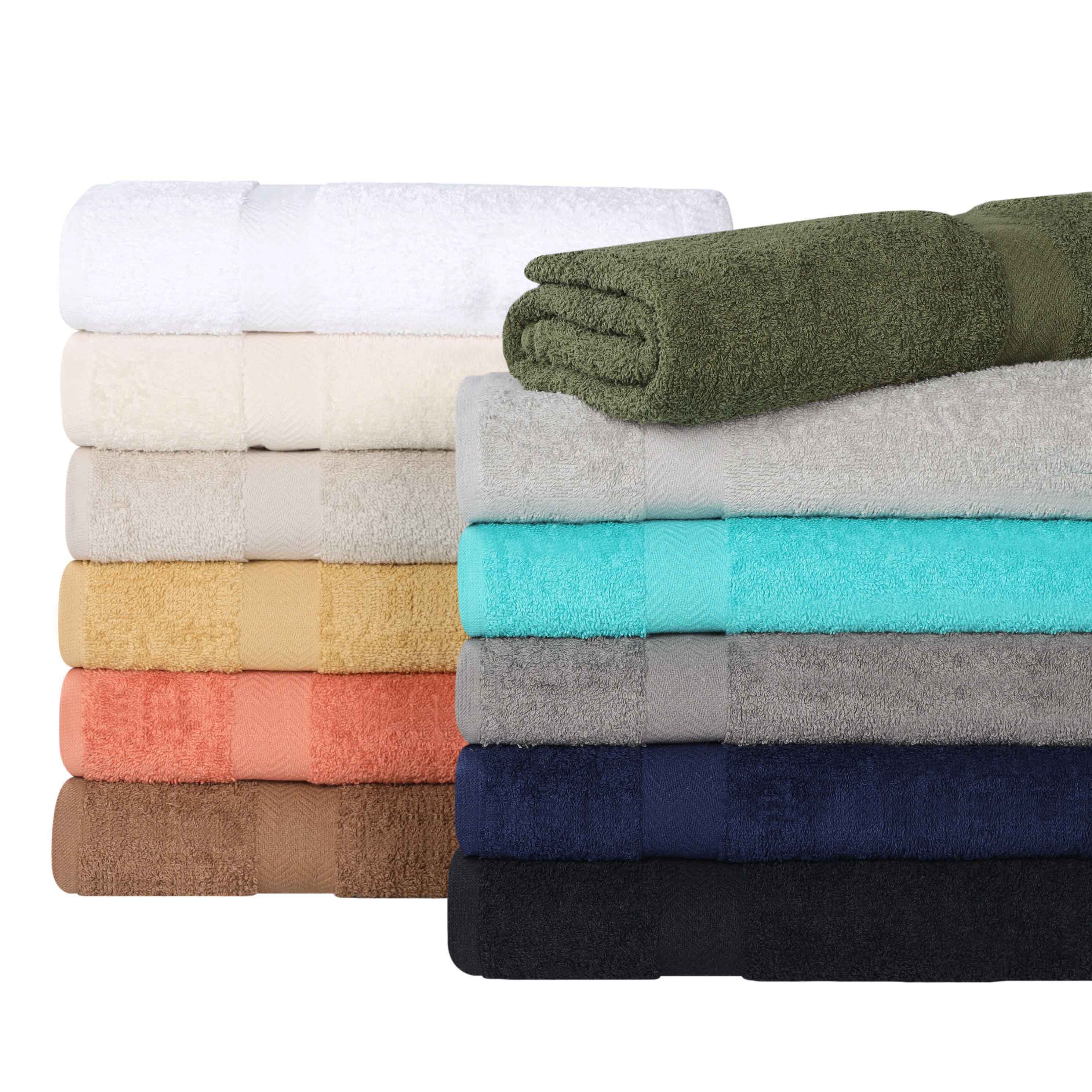 Franklin Cotton Eco Friendly 8 Piece Hand Towel Set - Blue Nile Mills