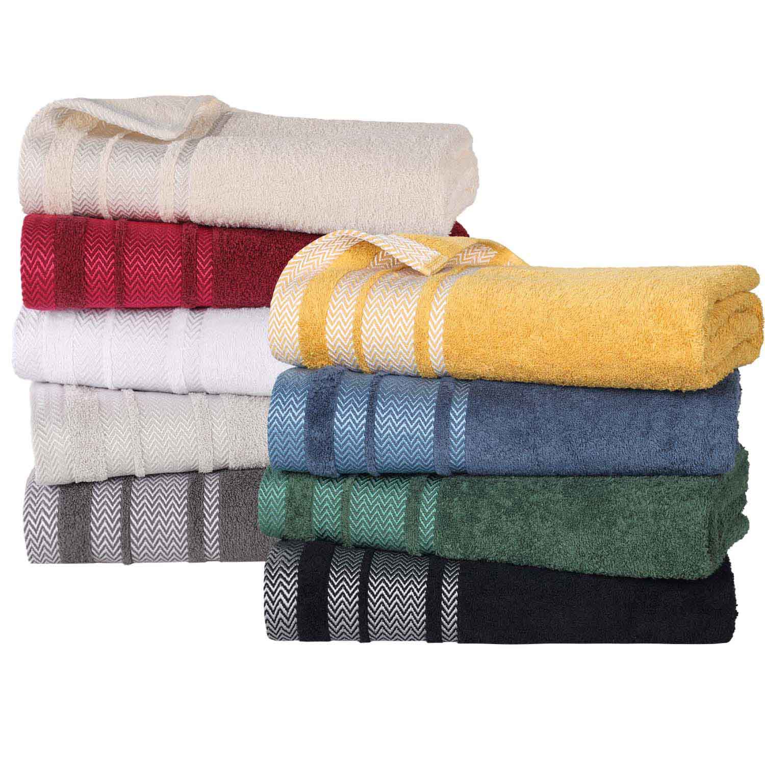 Hays Cotton Soft Medium Weight Bath Towel Set of 3 - Blue Nile Mills