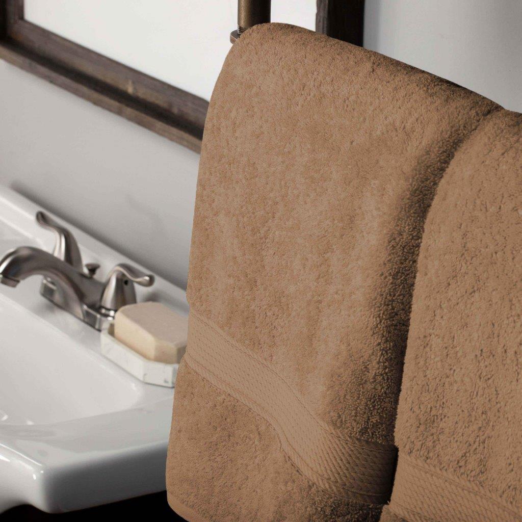 Egyptian Cotton Pile Plush Heavyweight Luxury Soft 8-Piece Towel Set - Blue Nile Mills