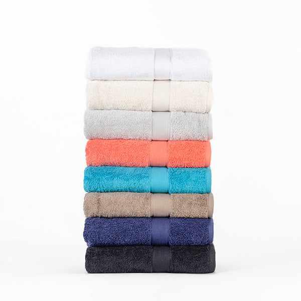Organic Cotton Solid Plush Assorted 6 Piece Towel Set - Blue Nile Mills