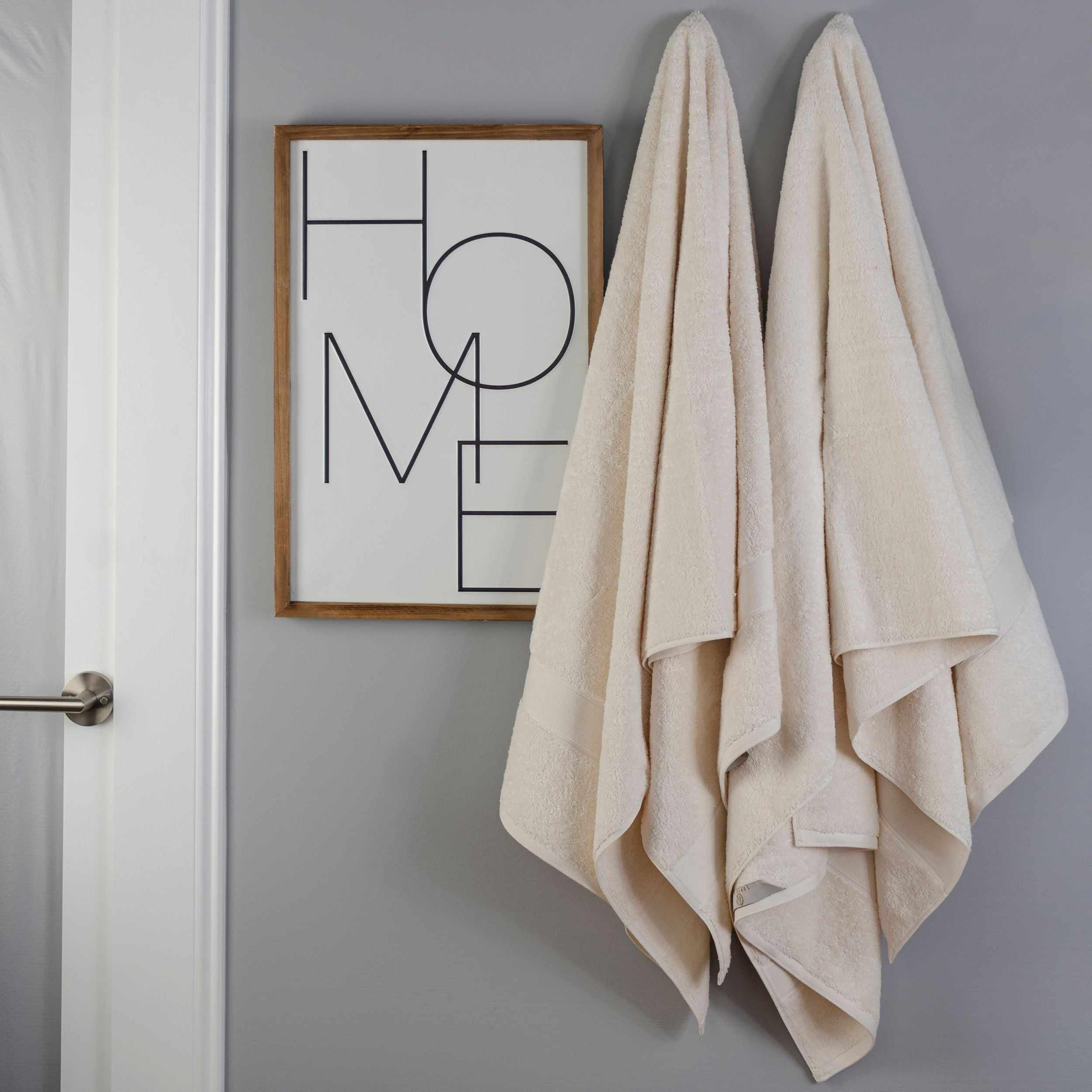 Organic Solid 650 GSM 2 Pieces Bath Sheet Set - Blue Nile Mills