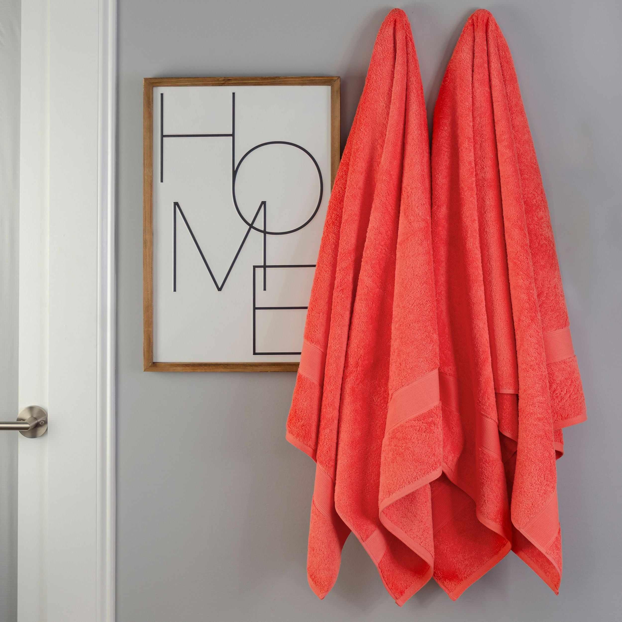 Organic Solid 650 GSM 2 Pieces Bath Sheet Set - Blue Nile Mills